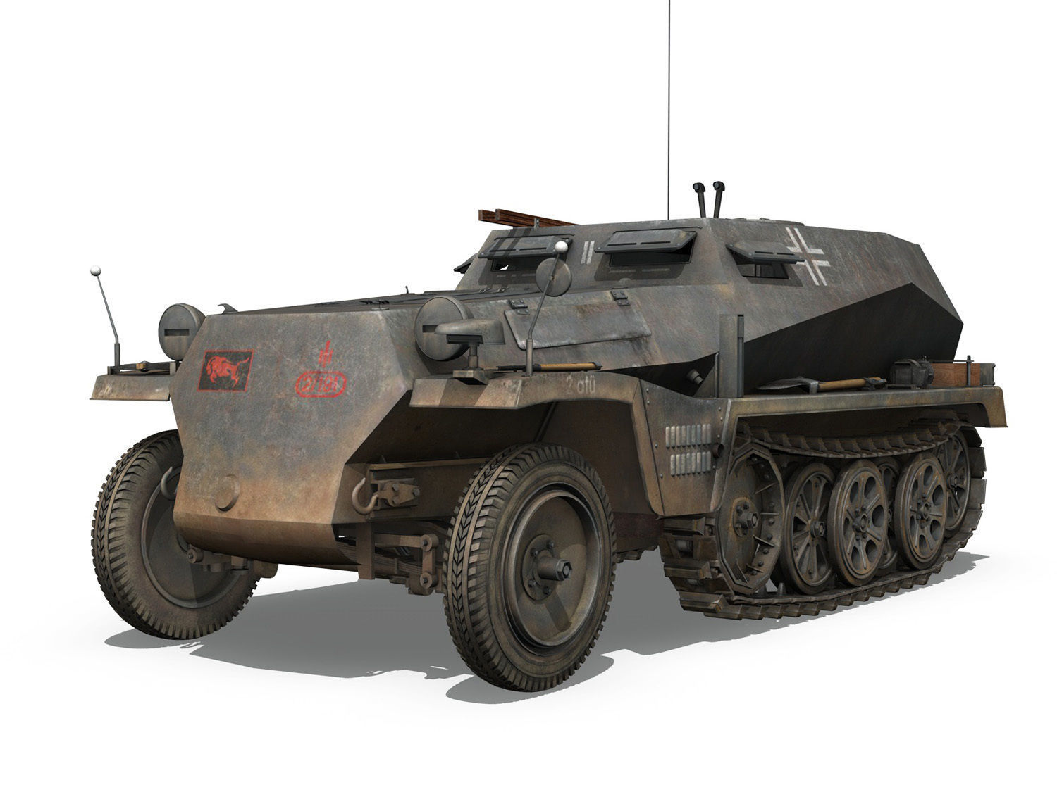 SD KFZ 253 - Beob Pz Wg - StuG Abt 191 3D model_1