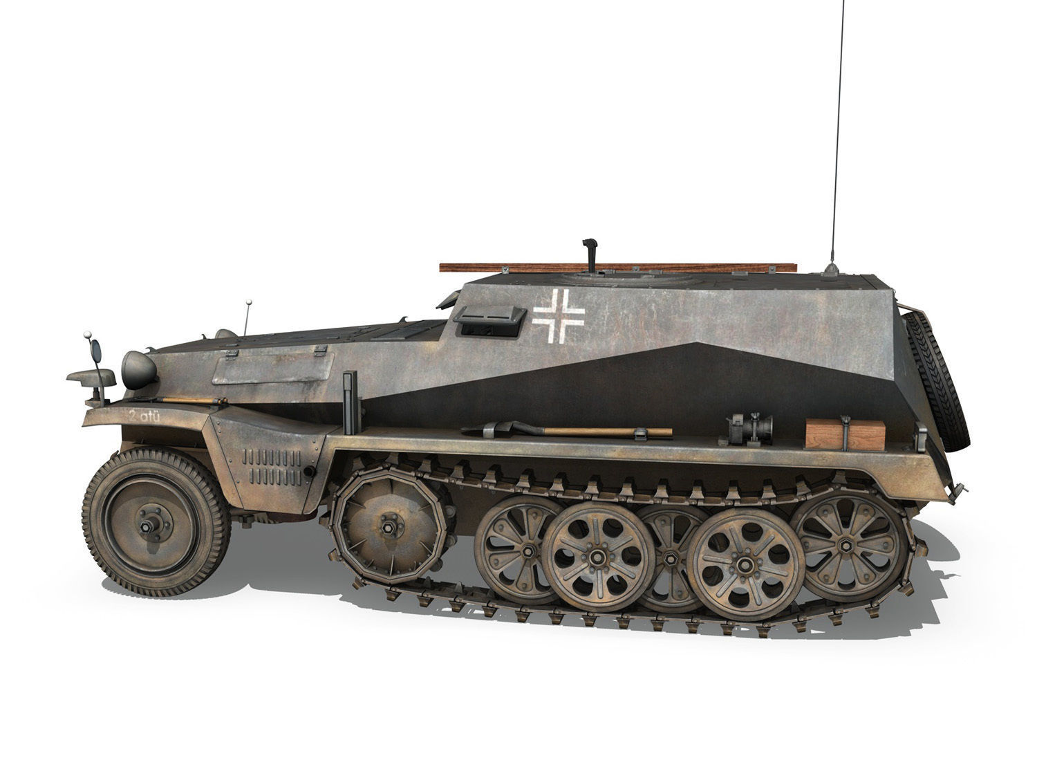 SD KFZ 253 - Beob Pz Wg - StuG Abt 191 3D model_3