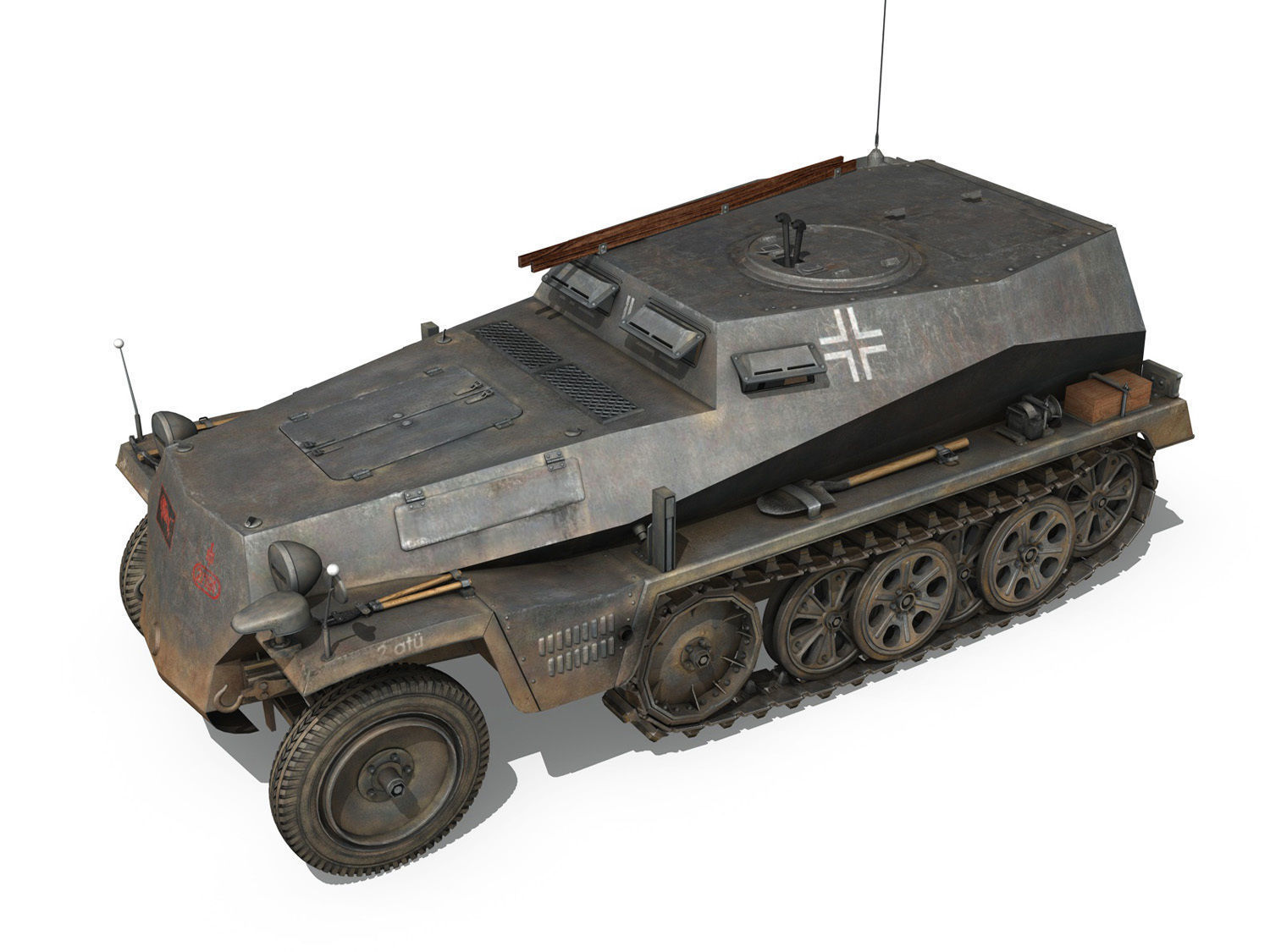 SD KFZ 253 - Beob Pz Wg - StuG Abt 191 3D model_2