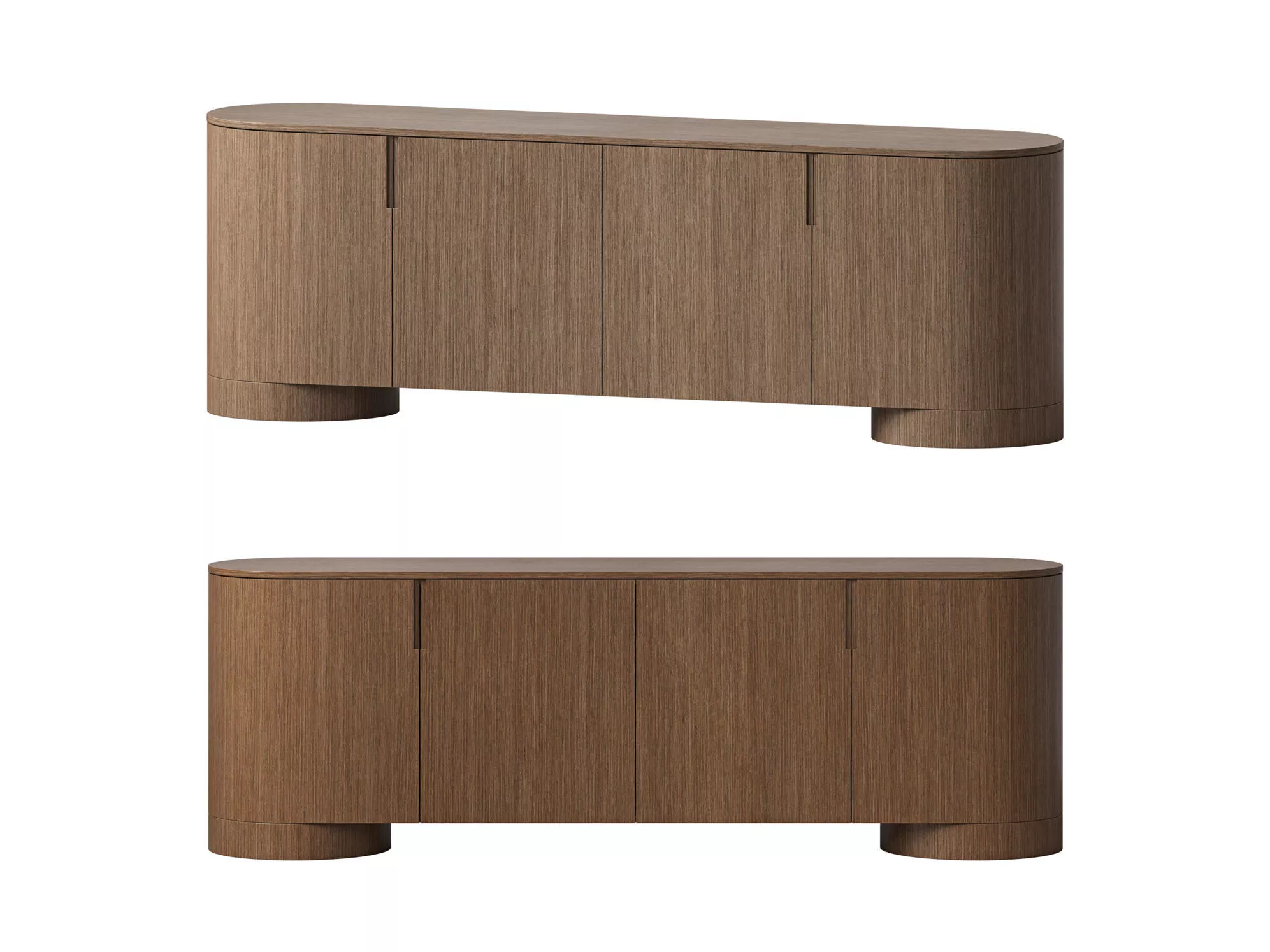 Corta Media Console By Restoration Hardware 3D model