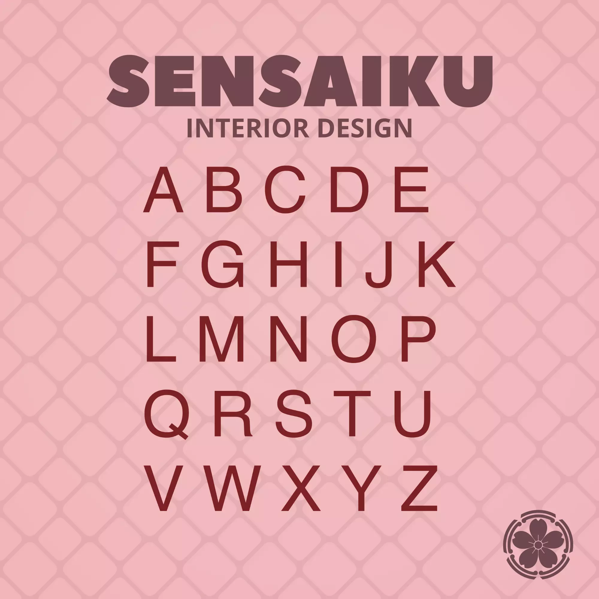 01 Modern 3D Printable Alphabet STL Set Wall Art Home Decor 3D print model