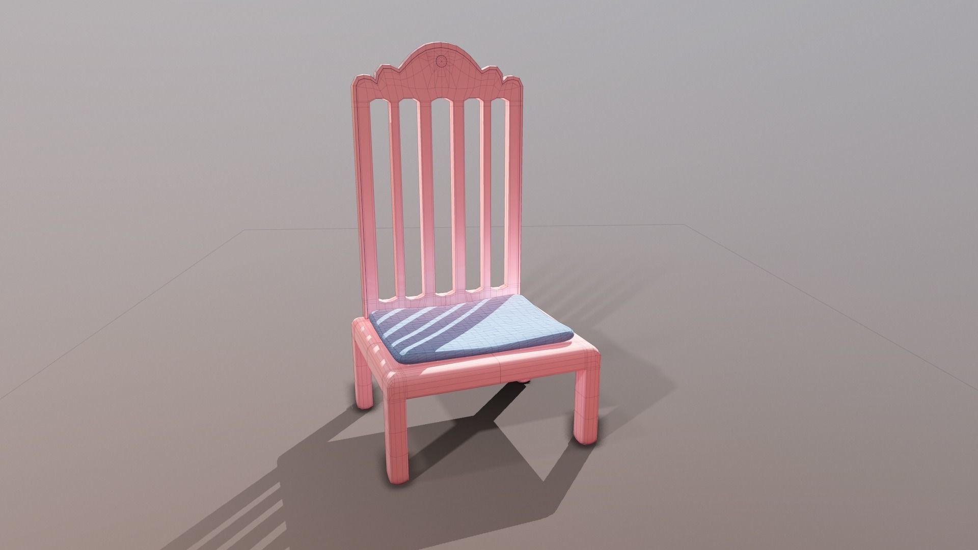 Cartoon Chair 3D model_1