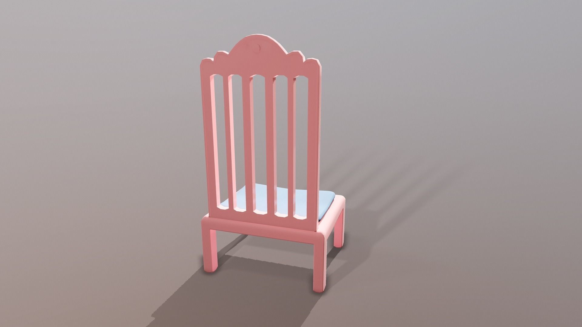 Cartoon Chair 3D model_2