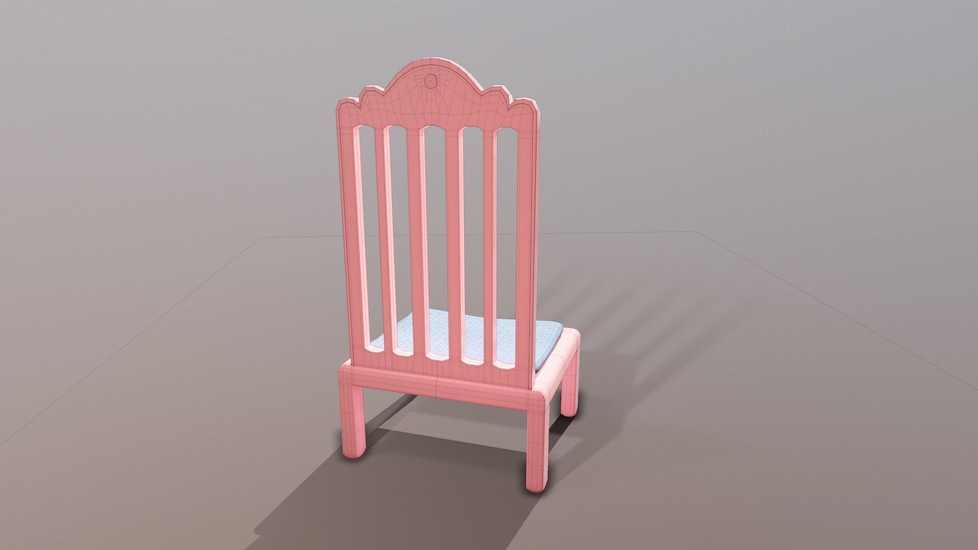 Cartoon Chair 3D model_3