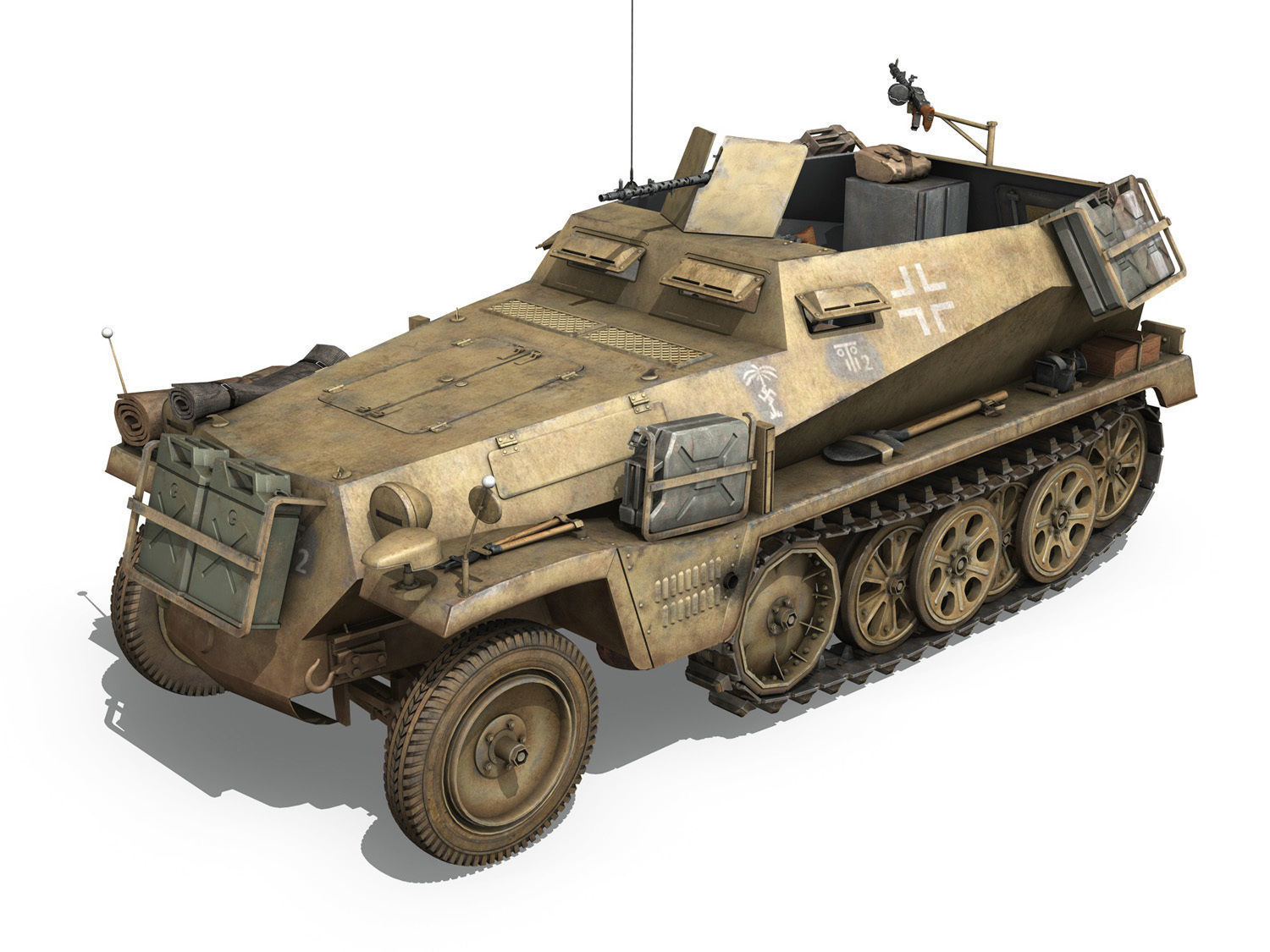 SDKFZ 250 - Halftruck - 10PD 3D model_2