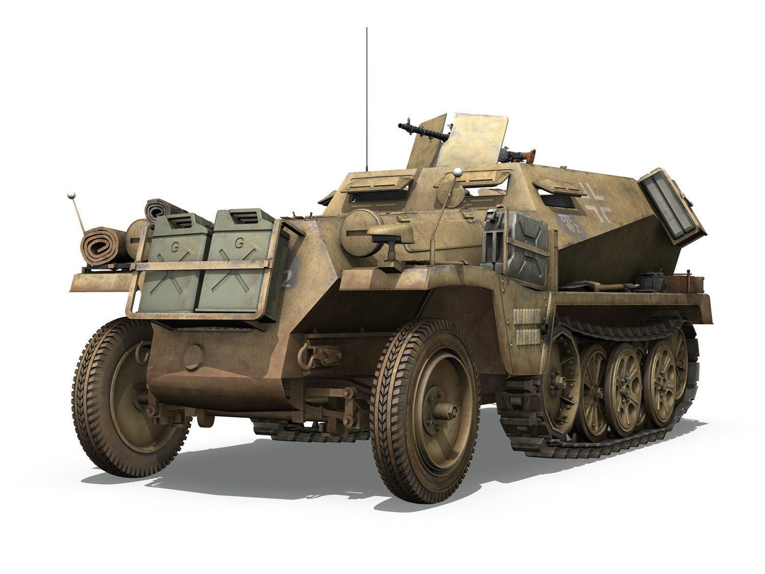 SDKFZ 250 - Halftruck - 10PD 3D model_1