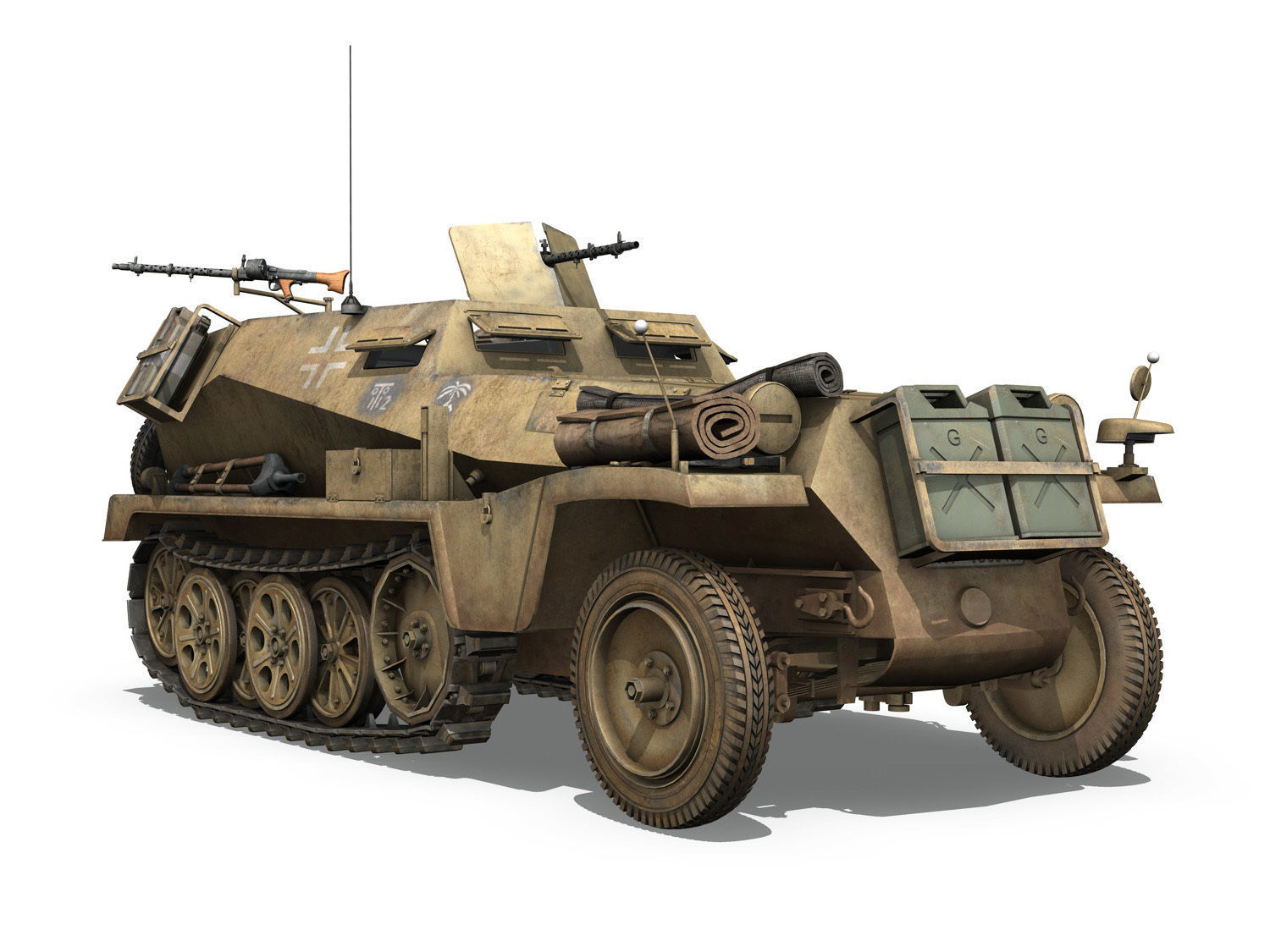 SDKFZ 250 - Halftruck - 10PD 3D model_8