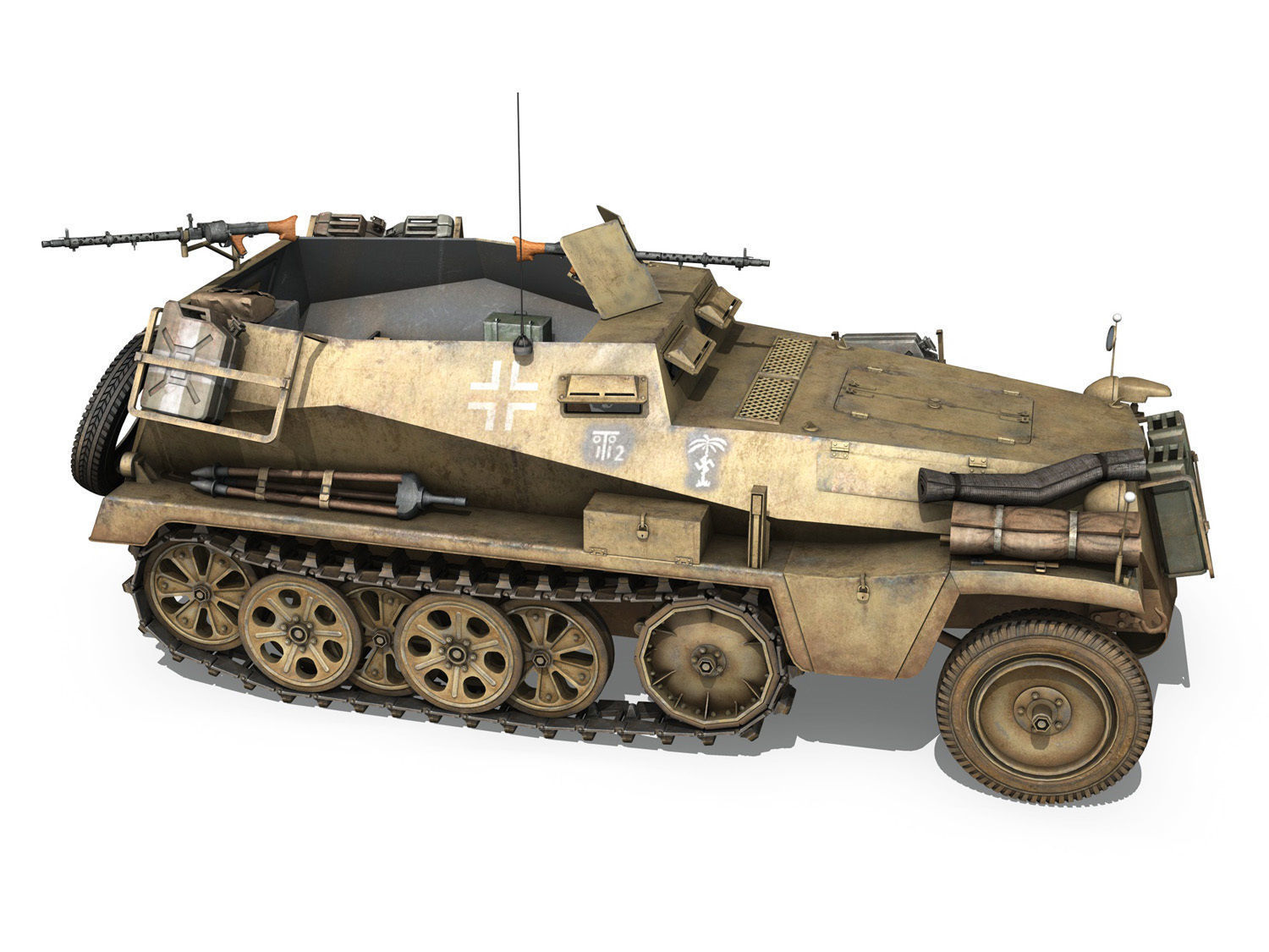 SDKFZ 250 - Halftruck - 10PD 3D model_6