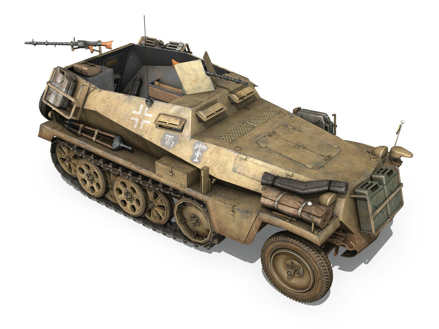 SDKFZ 250 - Halftruck - 10PD 3D model_7