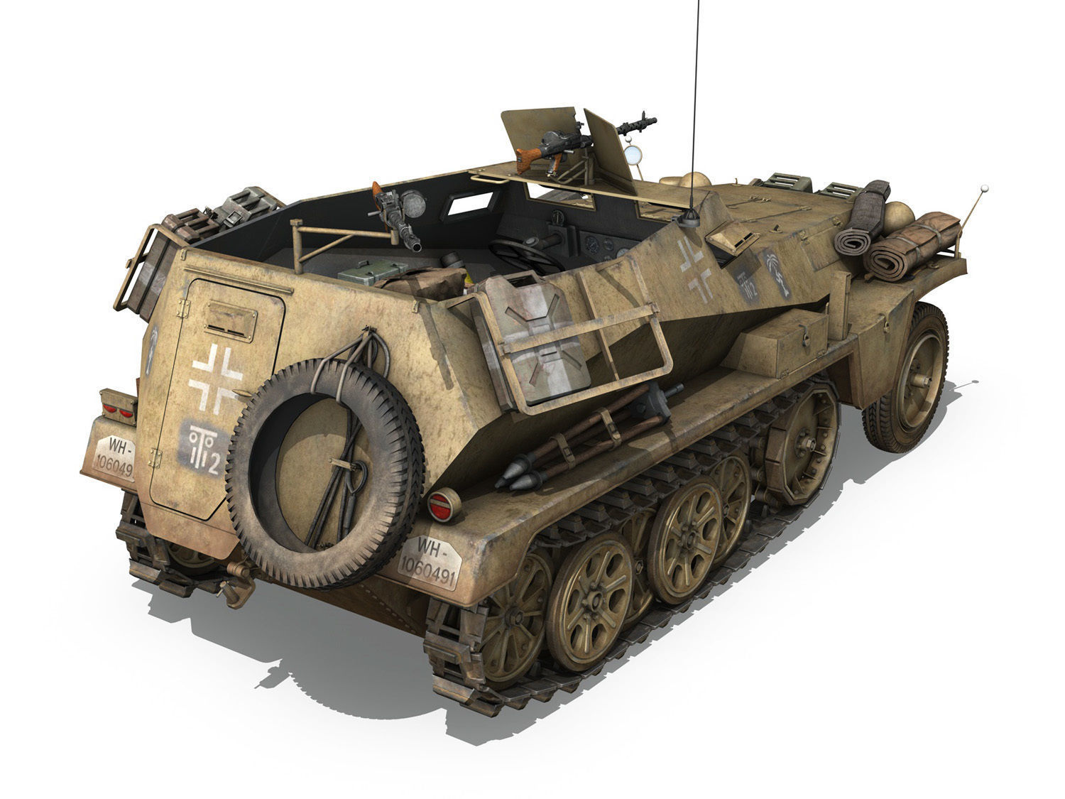 SDKFZ 250 - Halftruck - 10PD 3D model_5