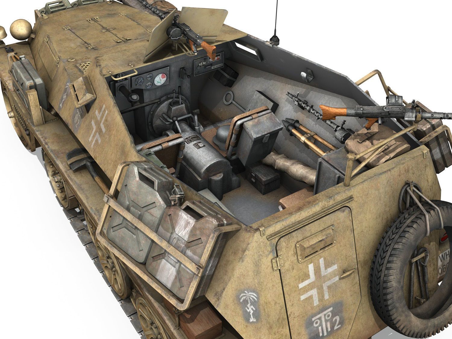 SDKFZ 250 - Halftruck - 10PD 3D model_10