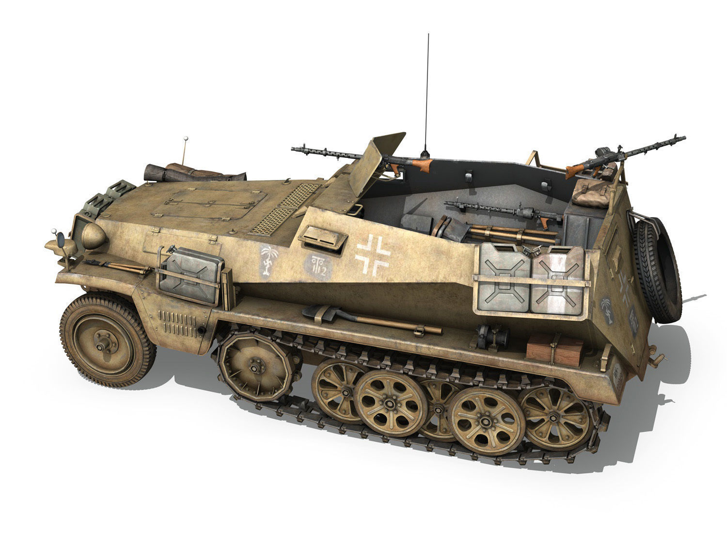 SDKFZ 250 - Halftruck - 10PD 3D model_3