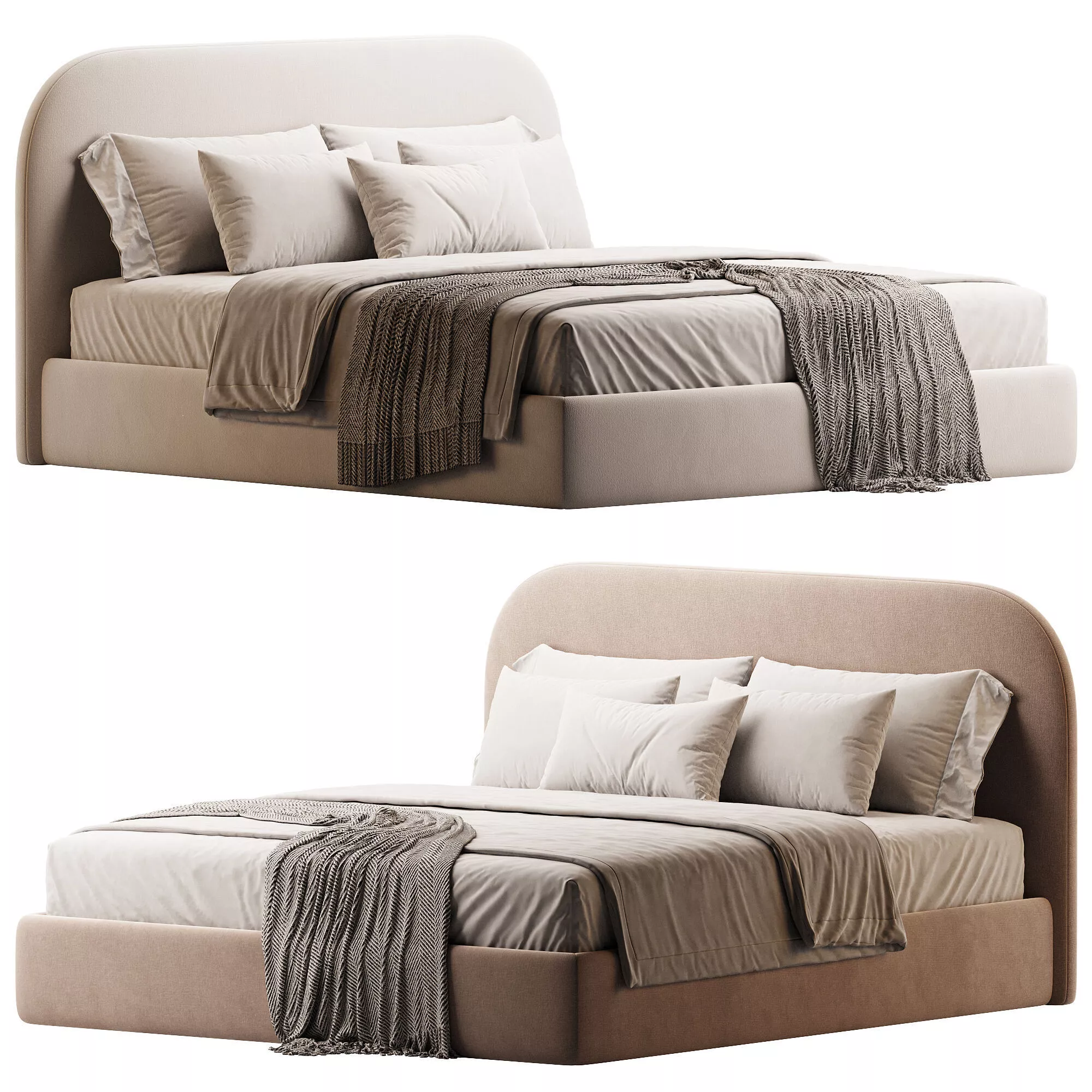 Kevia 160 Bed 3D model