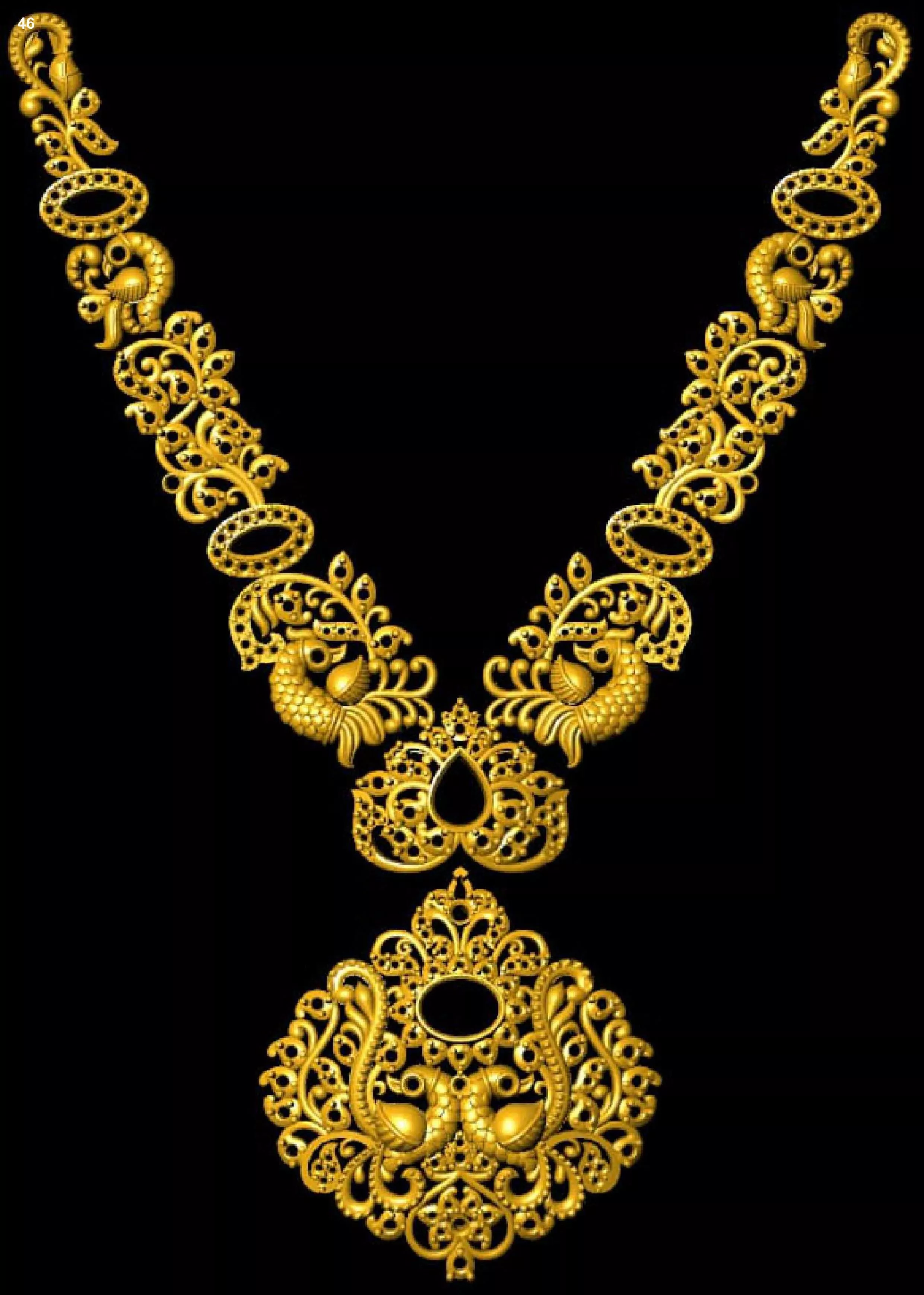 150 plus long belt southern necklaces 3D print model