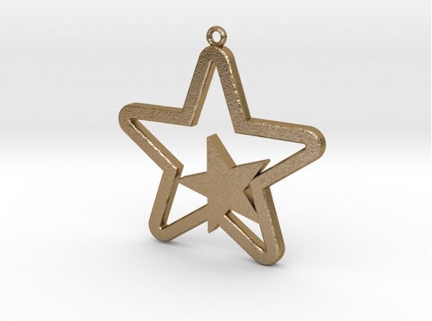 Star Pendent 3D print model_1