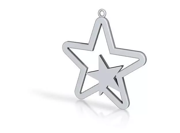 Star Pendent 3D print model_0