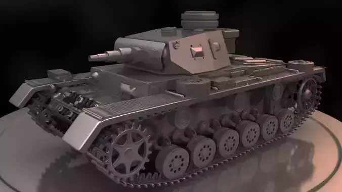 Tank 3D Model world war ii