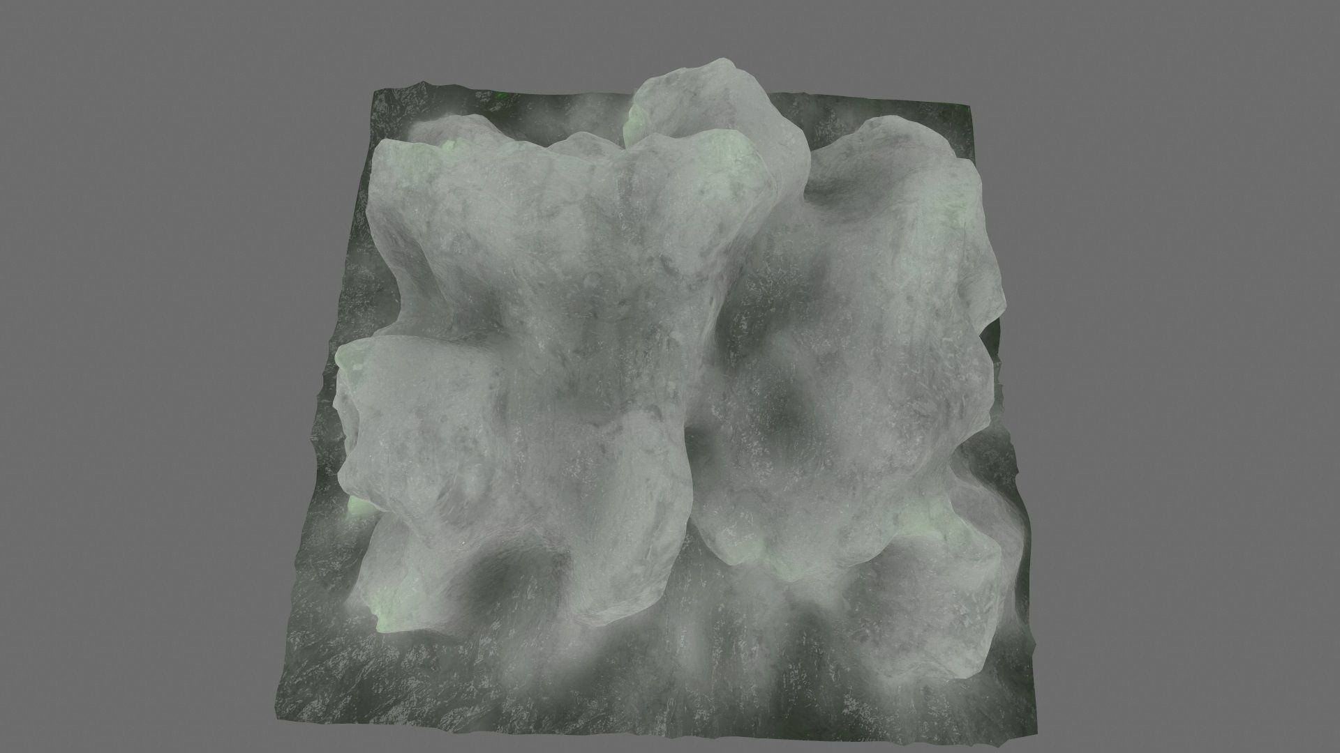 Ice piece of Low-poly 3D model_10