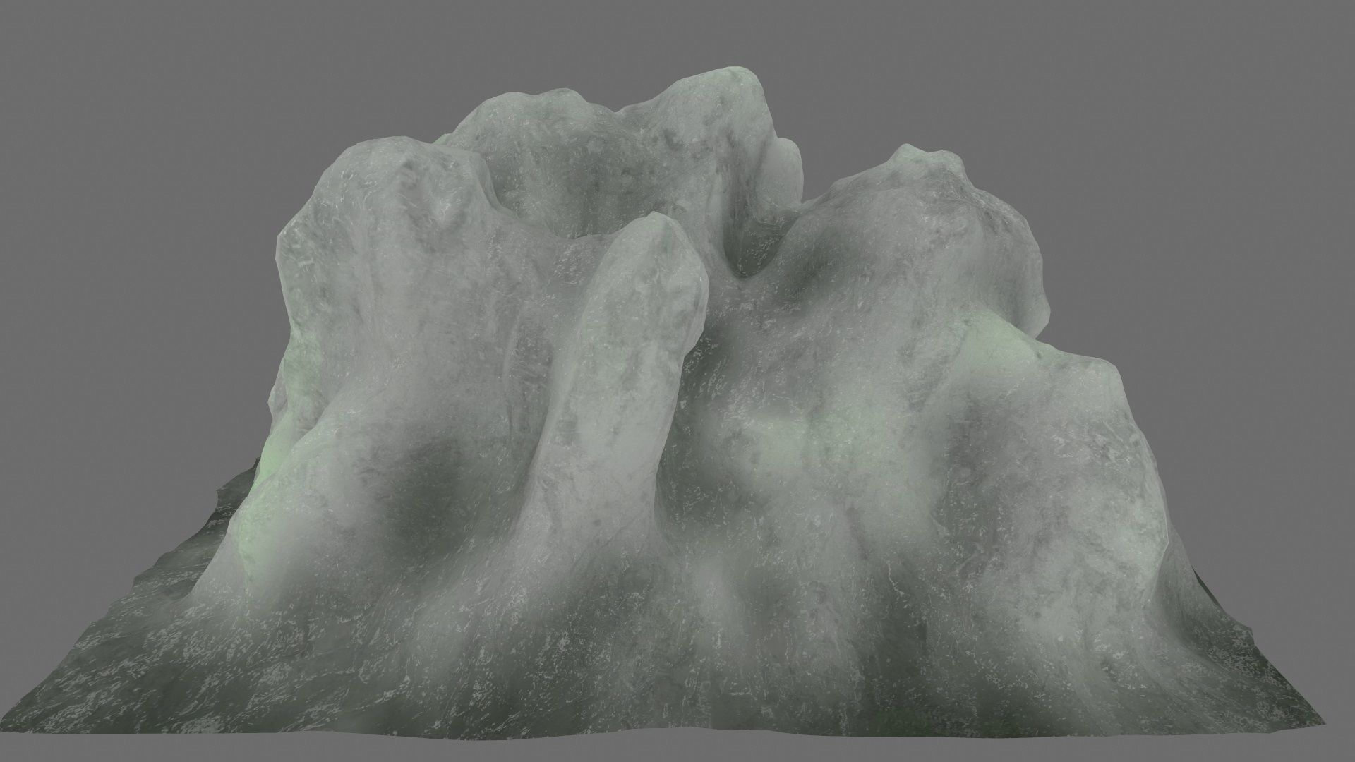 Ice piece of Low-poly 3D model_1