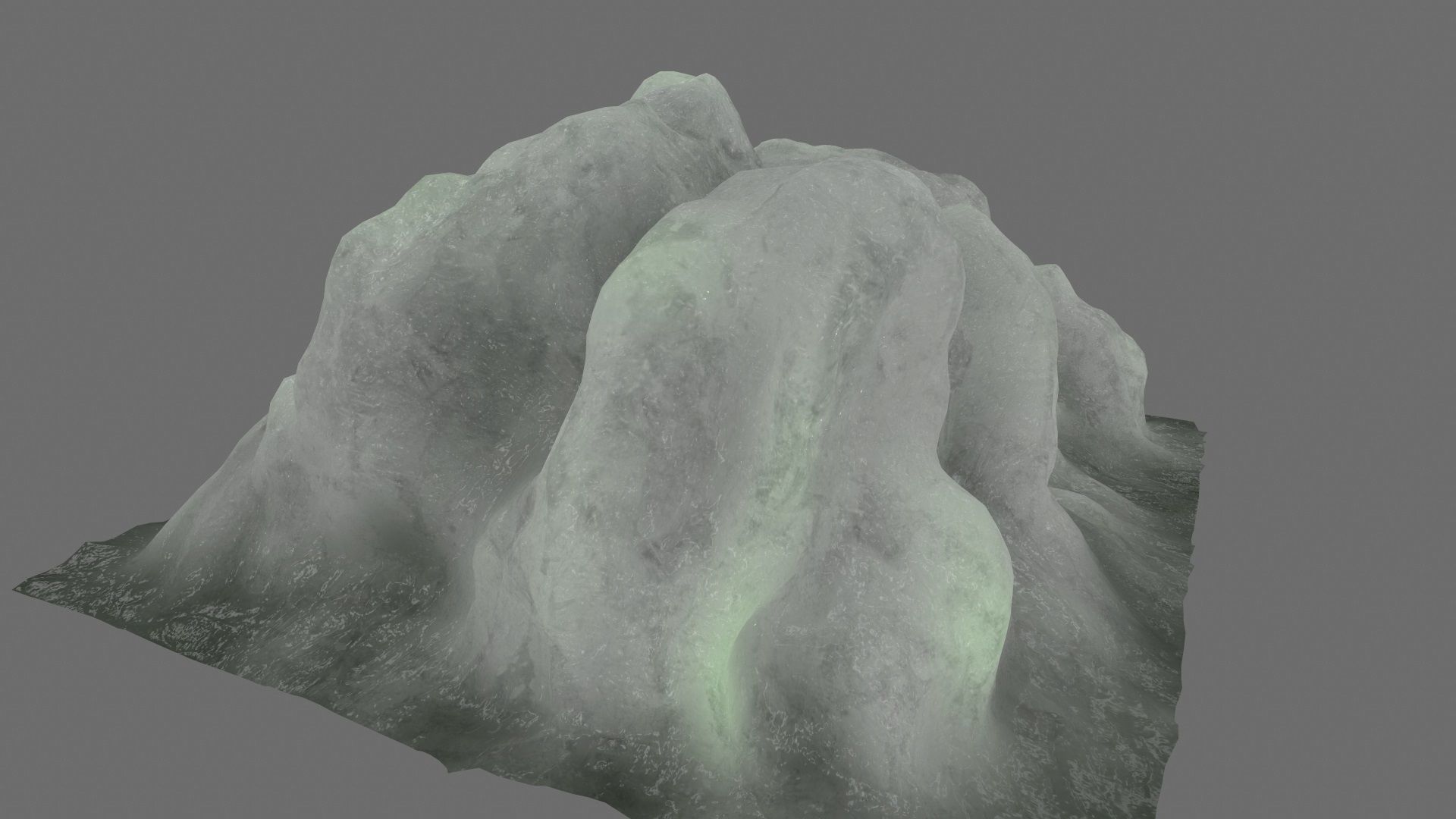 Ice piece of Low-poly 3D model_11
