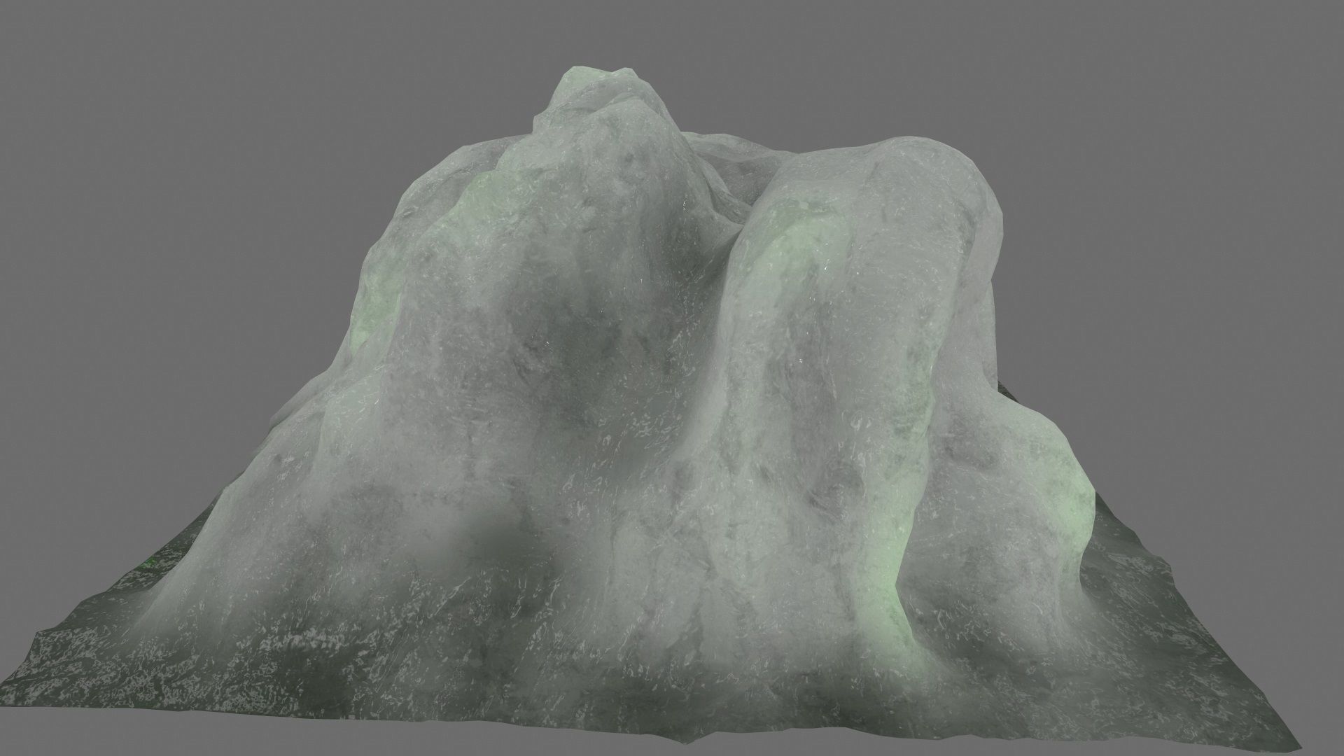 Ice piece of Low-poly 3D model_12