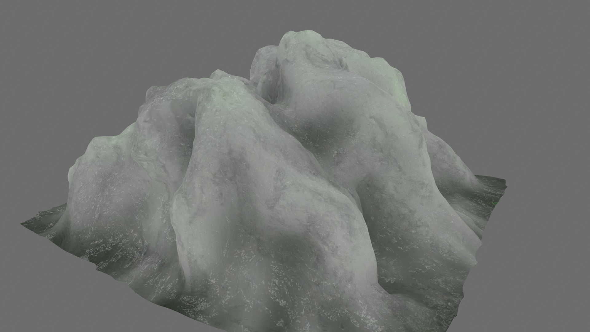 Ice piece of Low-poly 3D model_8