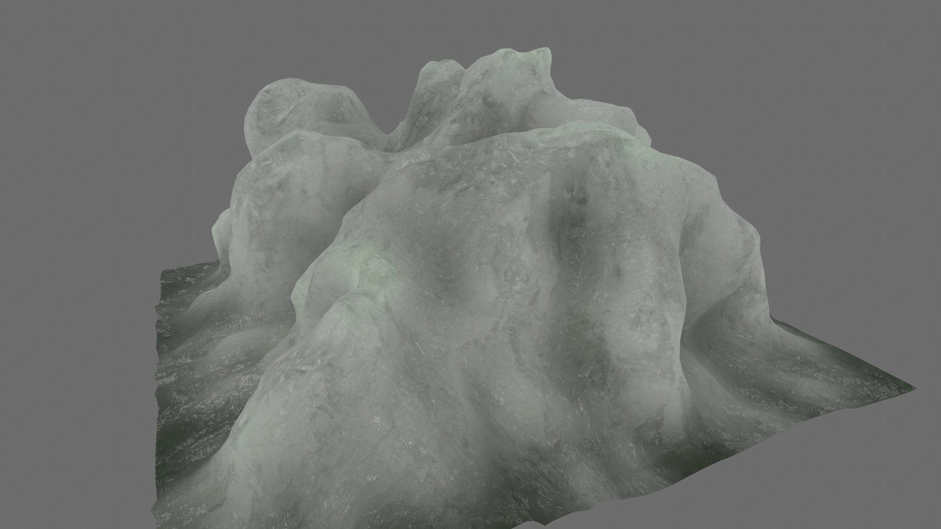 Ice piece of Low-poly 3D model_9