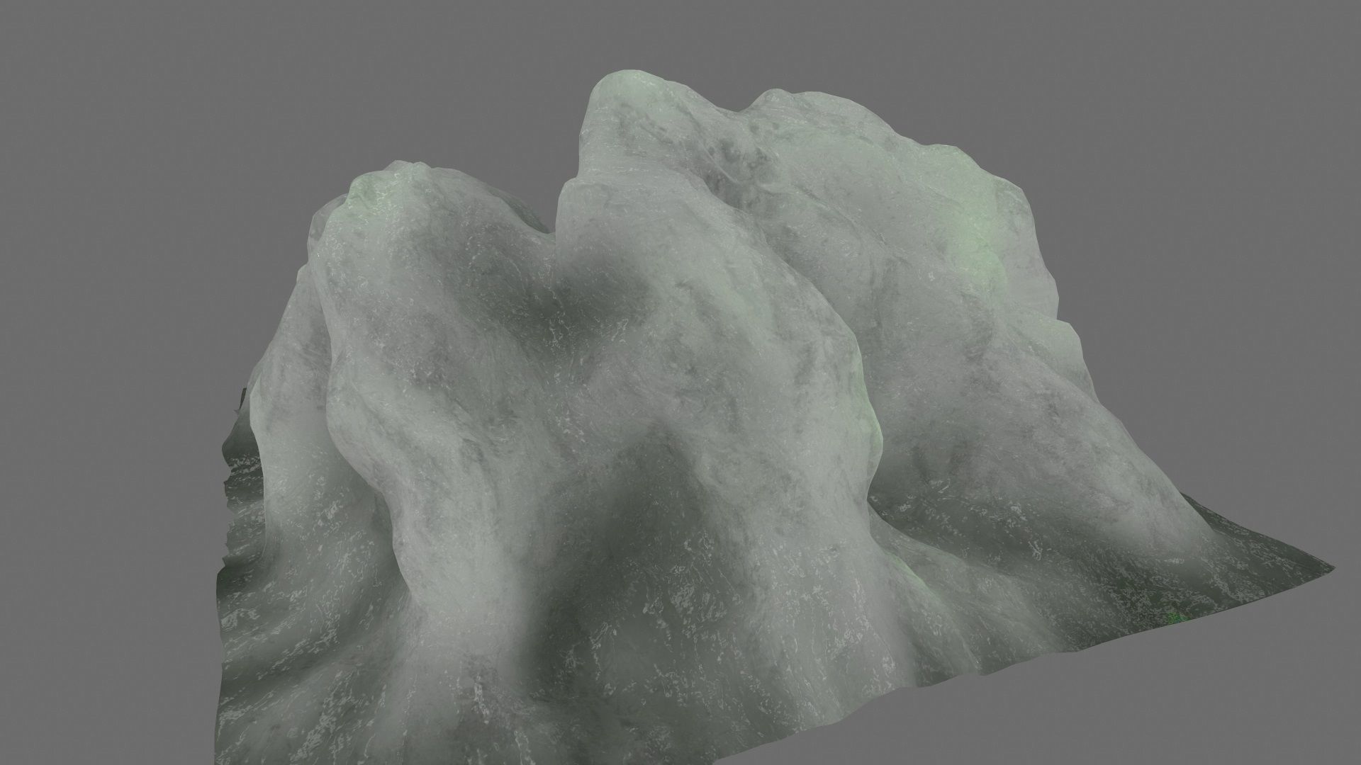 Ice piece of Low-poly 3D model_6