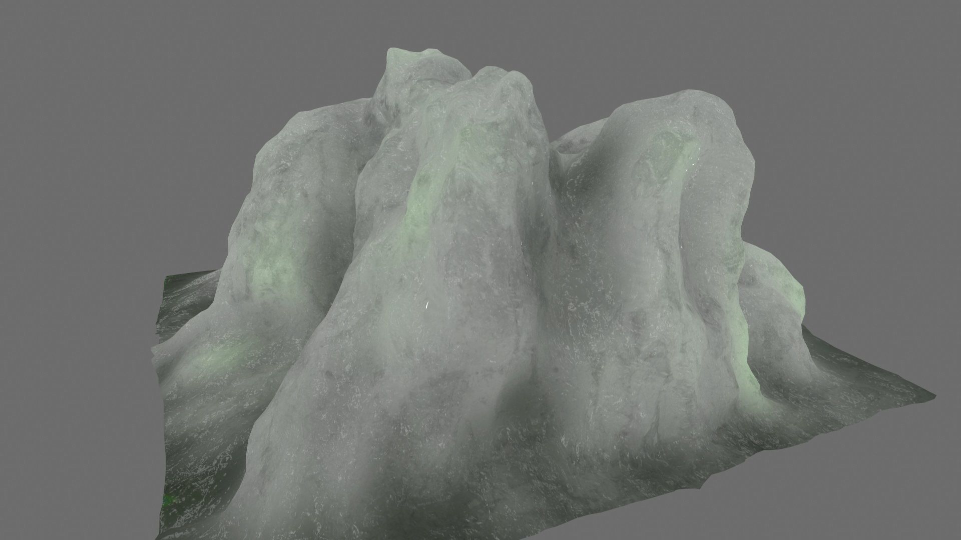 Ice piece of Low-poly 3D model_13