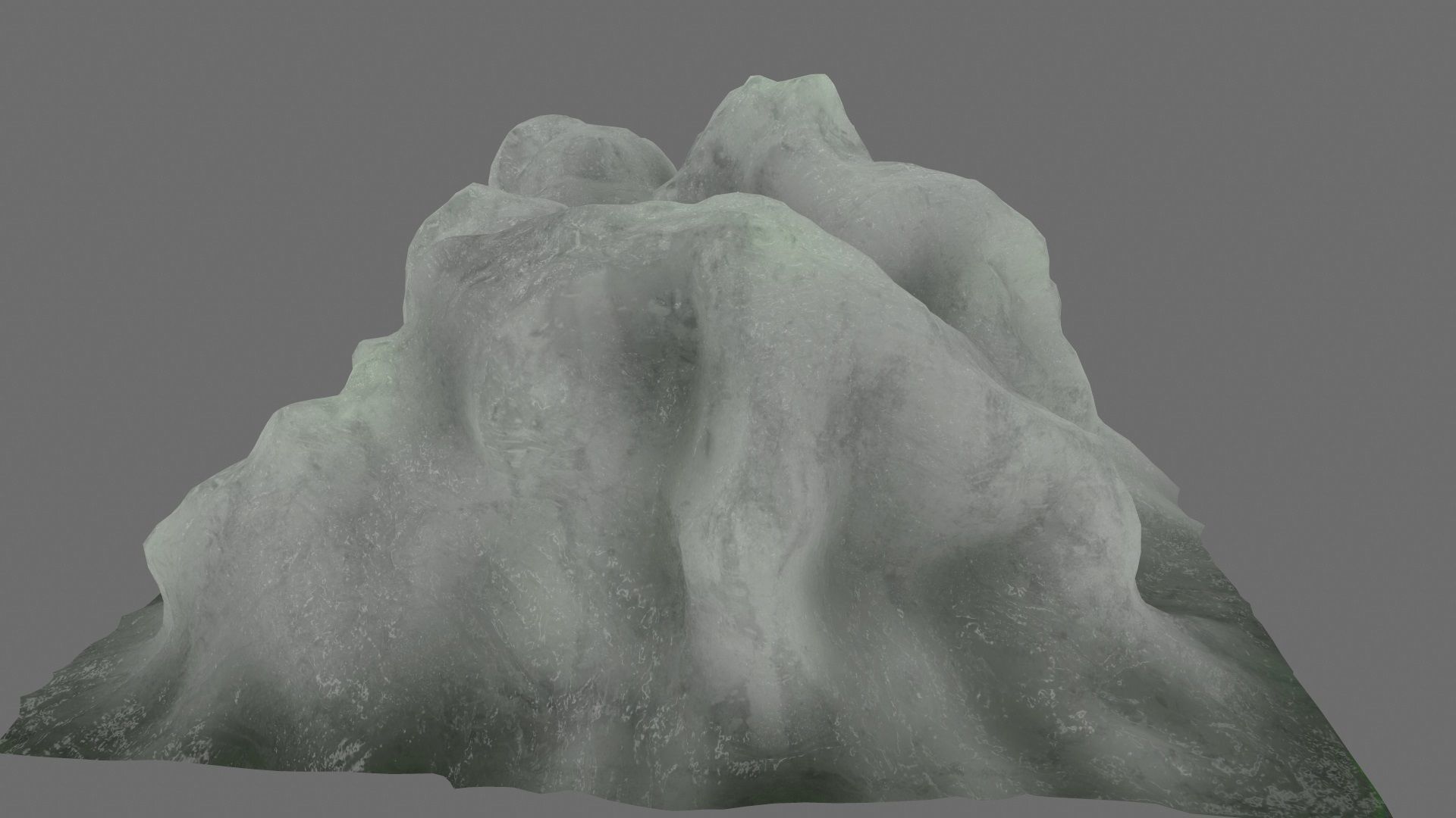 Ice piece of Low-poly 3D model_5