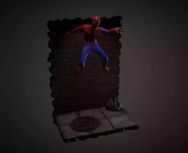 SPIDER-MAN INSPIRITED DIORAMA 3D print model