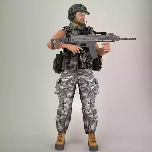 Soldier Lite V2 Rigged