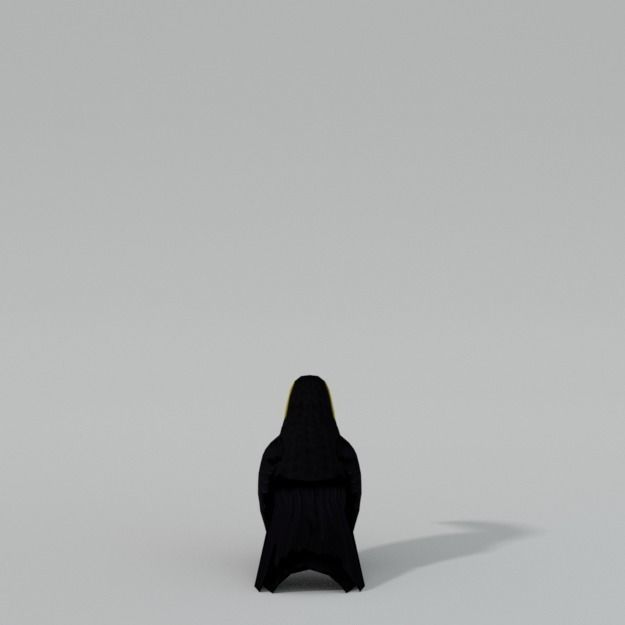 Toucan bird Low-poly 3D model_3