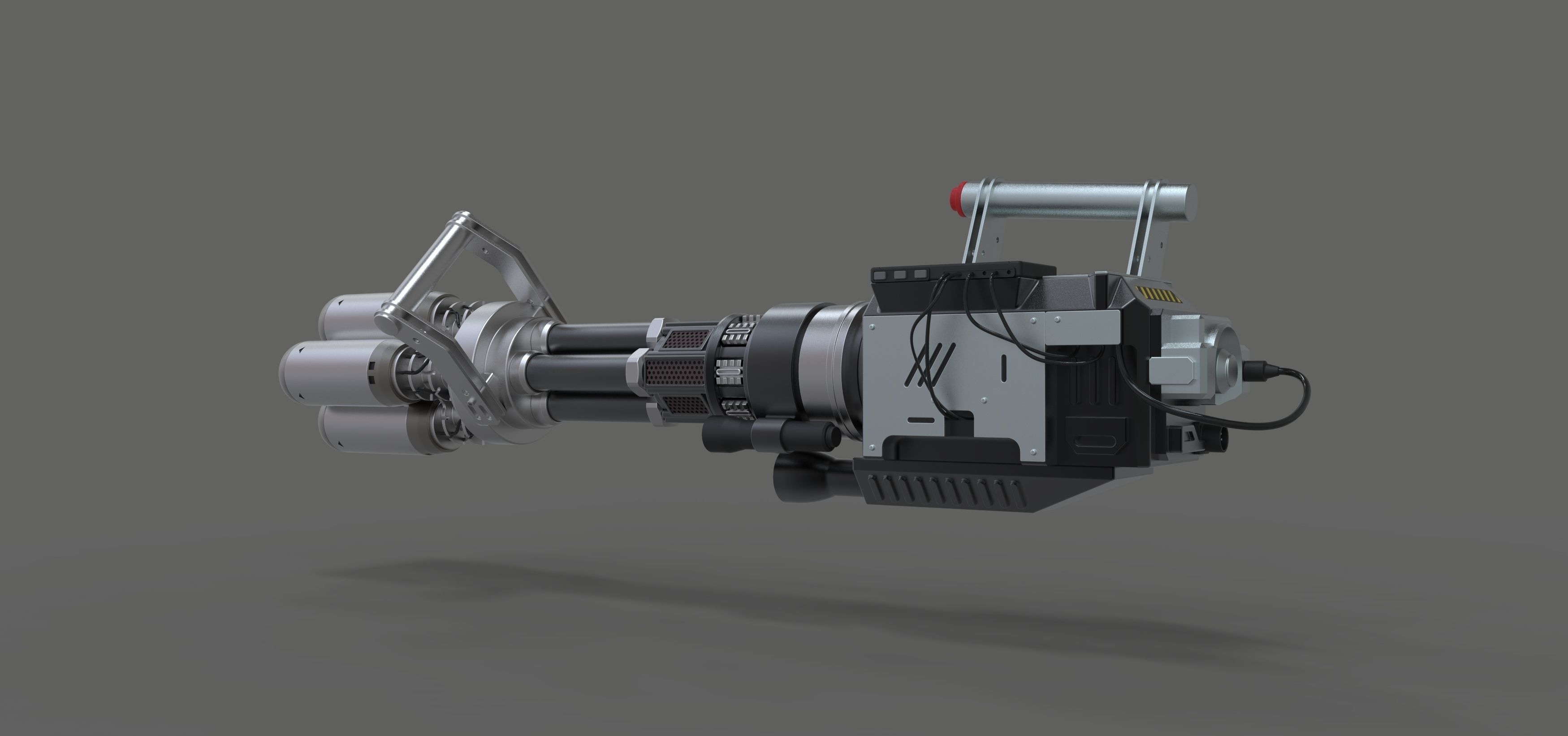 Light cannon from the movie Pixels 2015 3D model_2