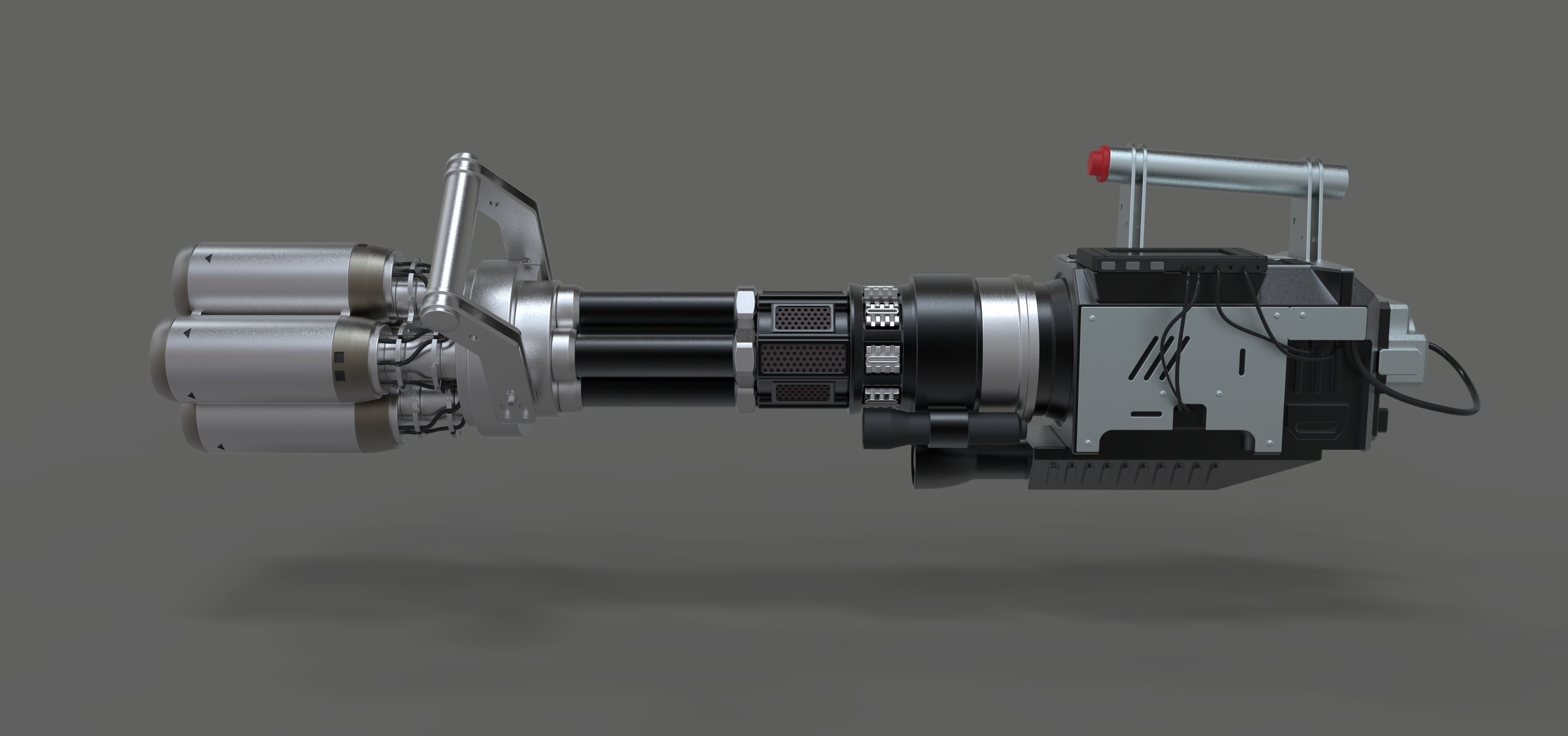 Light cannon from the movie Pixels 2015 3D model_7