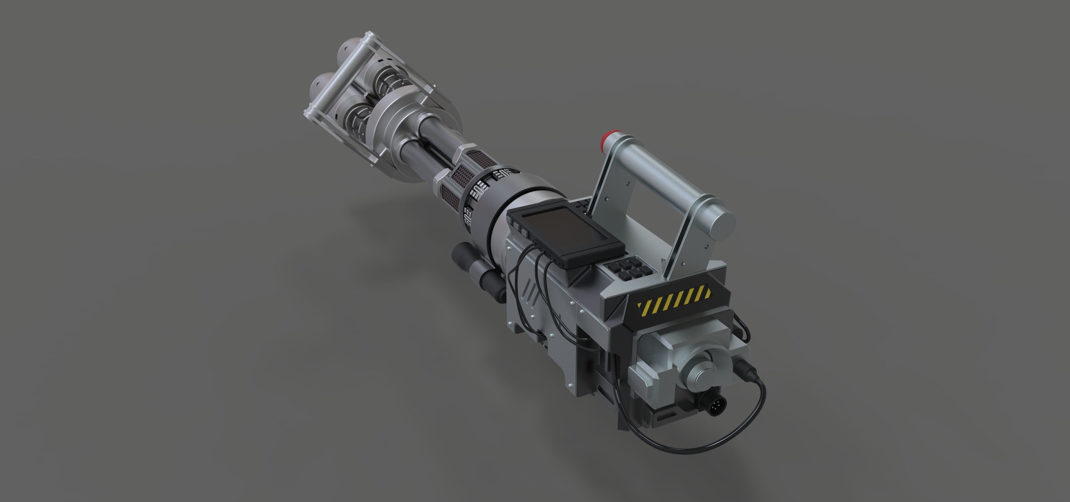 Light cannon from the movie Pixels 2015 3D model_3