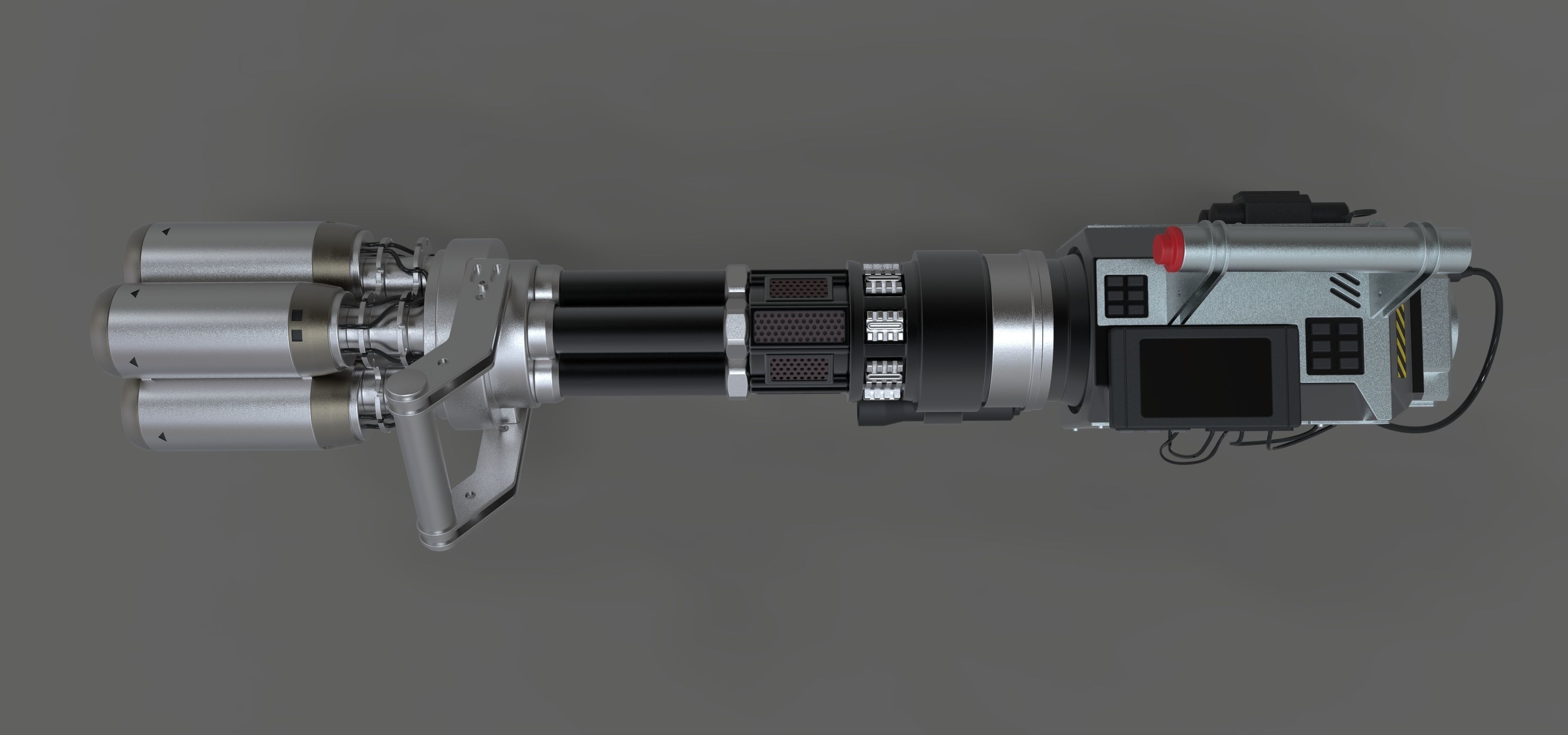 Light cannon from the movie Pixels 2015 3D model_9