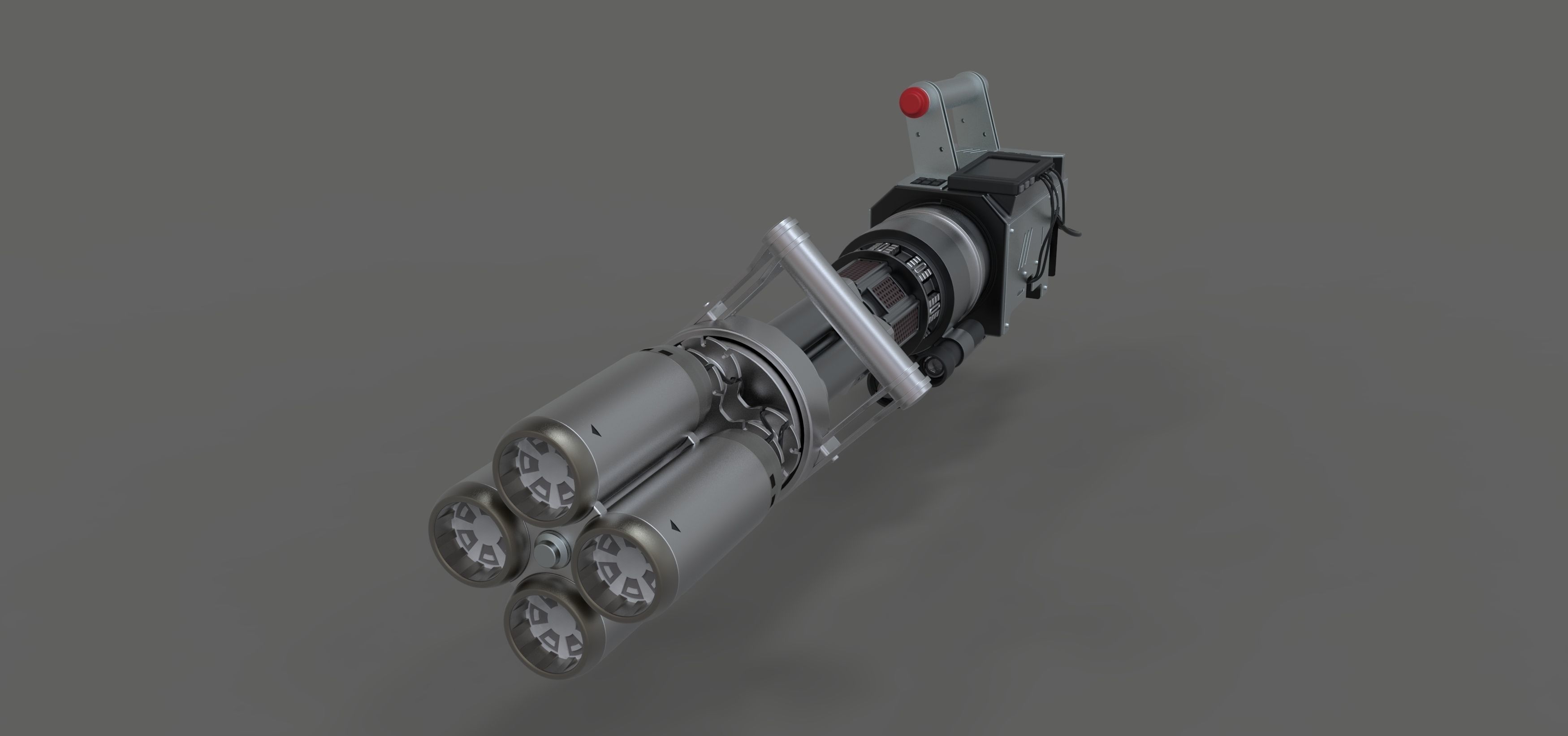 Light cannon from the movie Pixels 2015 3D model_12