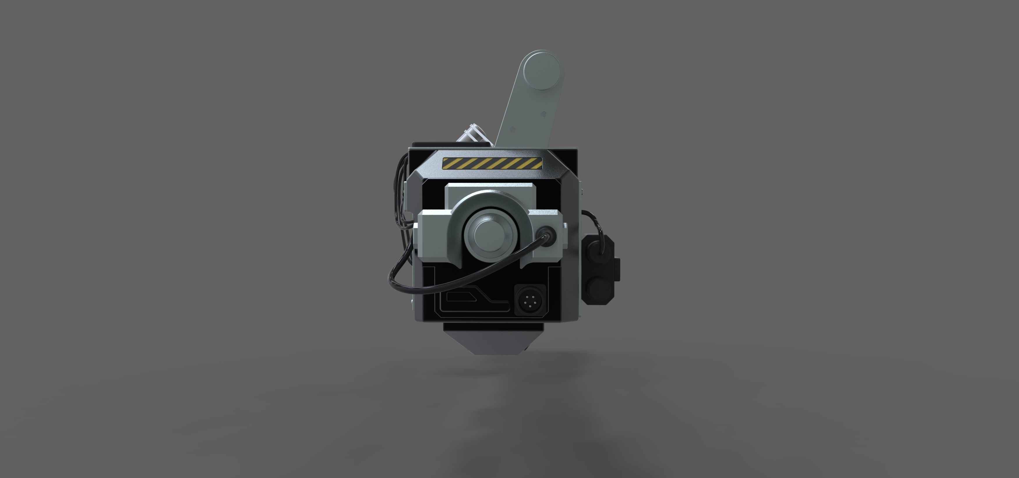 Light cannon from the movie Pixels 2015 3D model_6