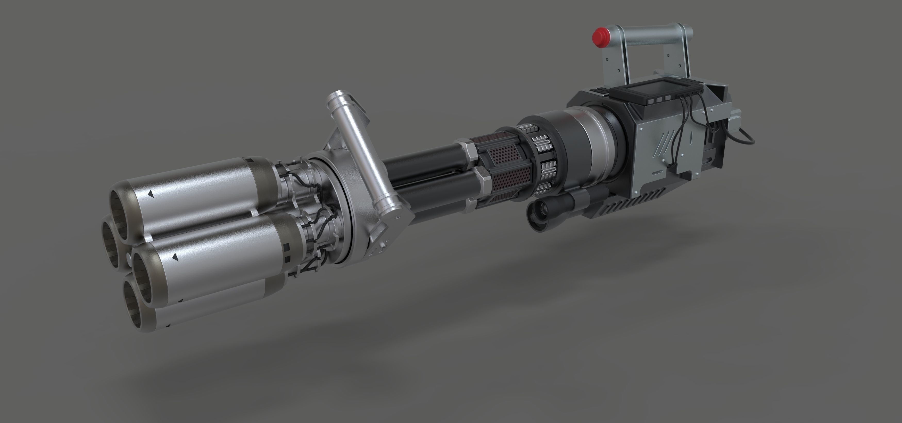 Light cannon from the movie Pixels 2015 3D model_10