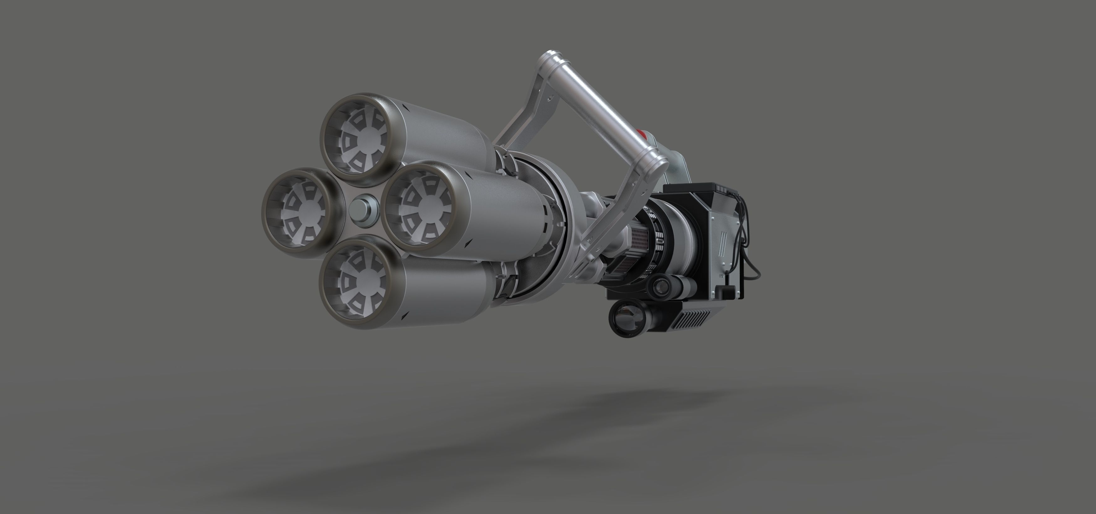 Light cannon from the movie Pixels 2015 3D model_13