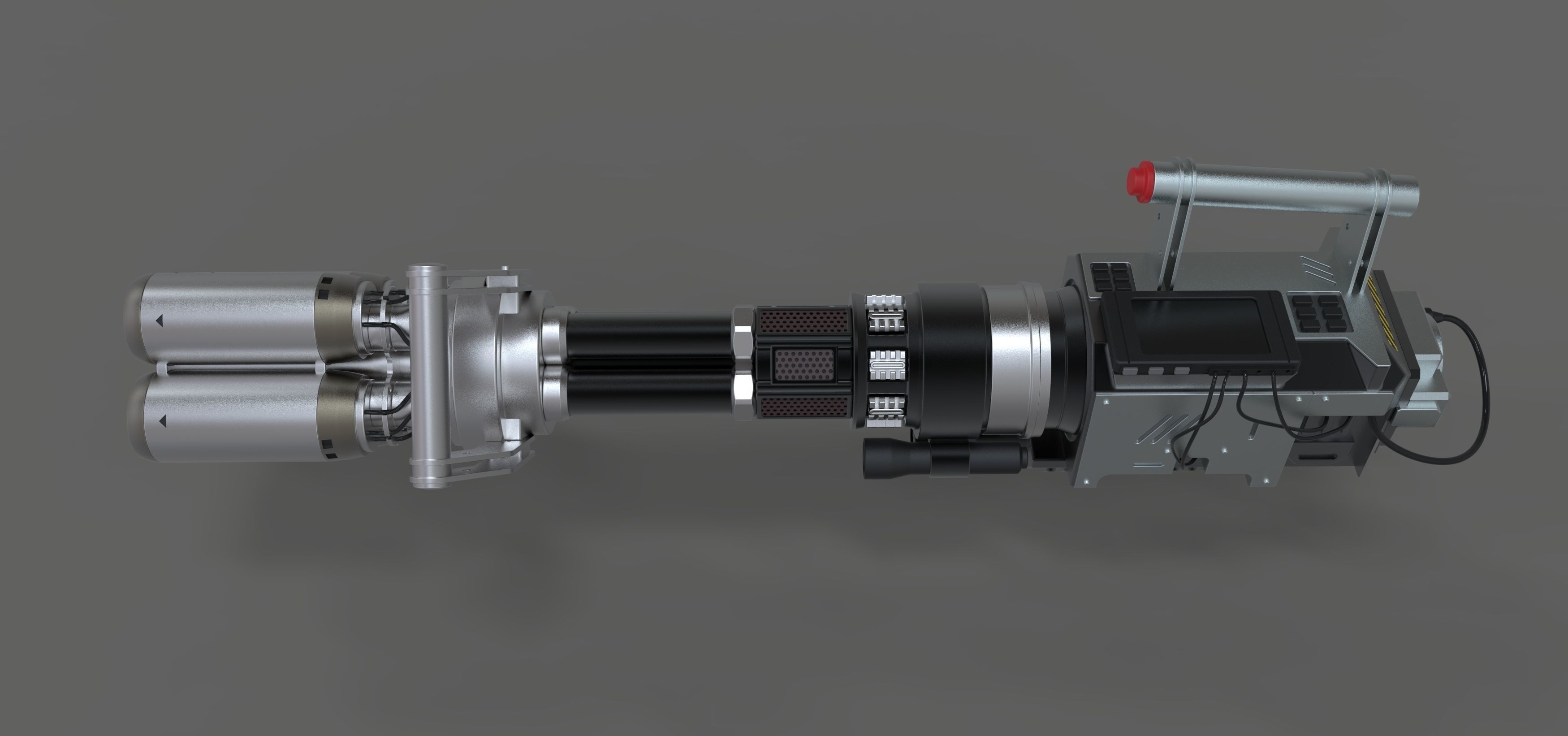 Light cannon from the movie Pixels 2015 3D model_8