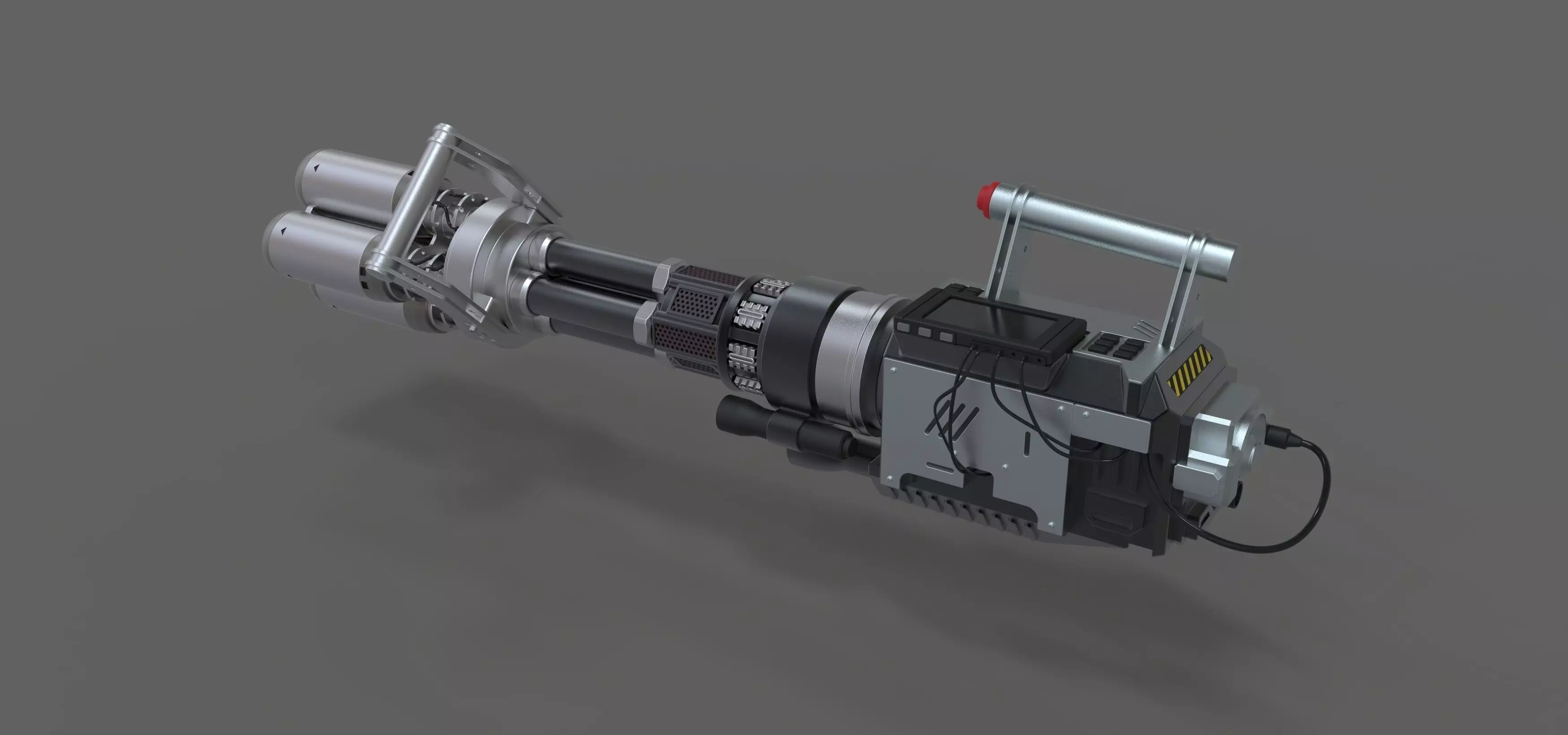 Light cannon from the movie Pixels 2015 3D model_0