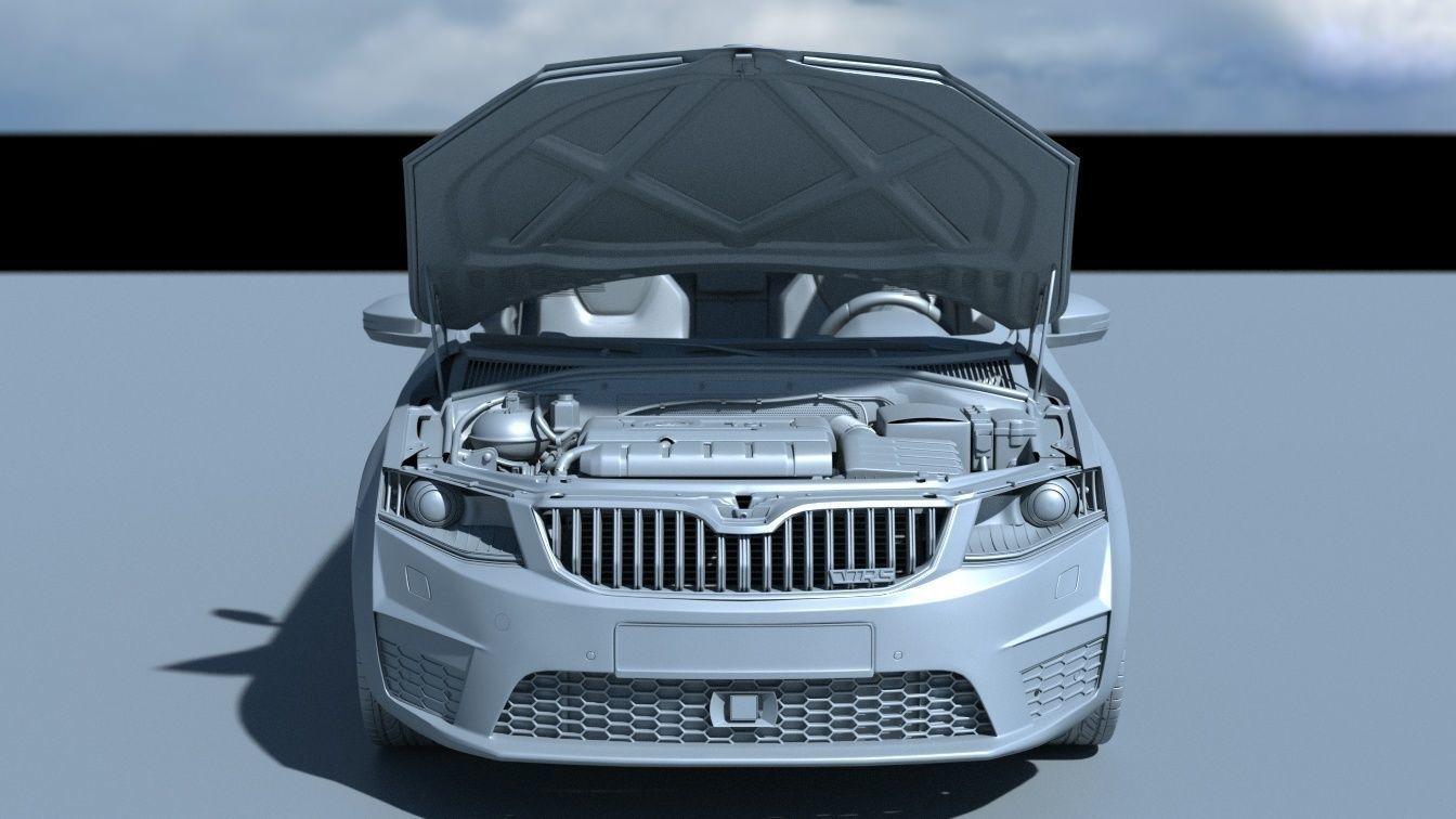 Skoda Octavia RS Extreme detailed 3D model_8