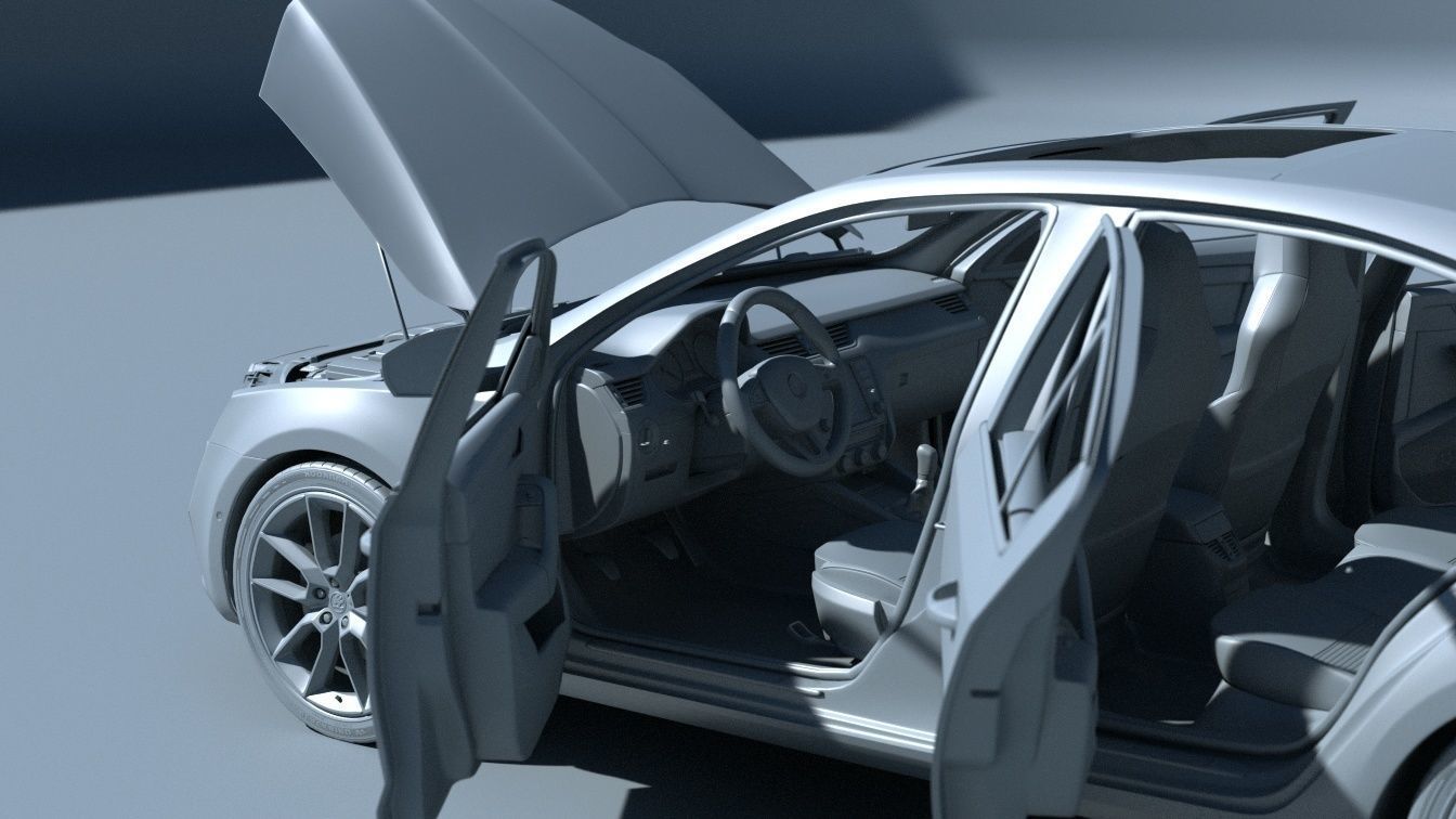 Skoda Octavia RS Extreme detailed 3D model_1
