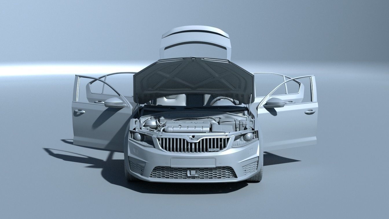 Skoda Octavia RS Extreme detailed 3D model_3