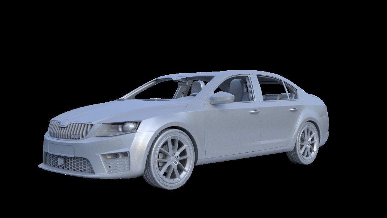 Skoda Octavia RS Extreme detailed 3D model_9