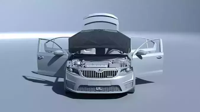 Skoda Octavia RS Extreme detailed 3D model