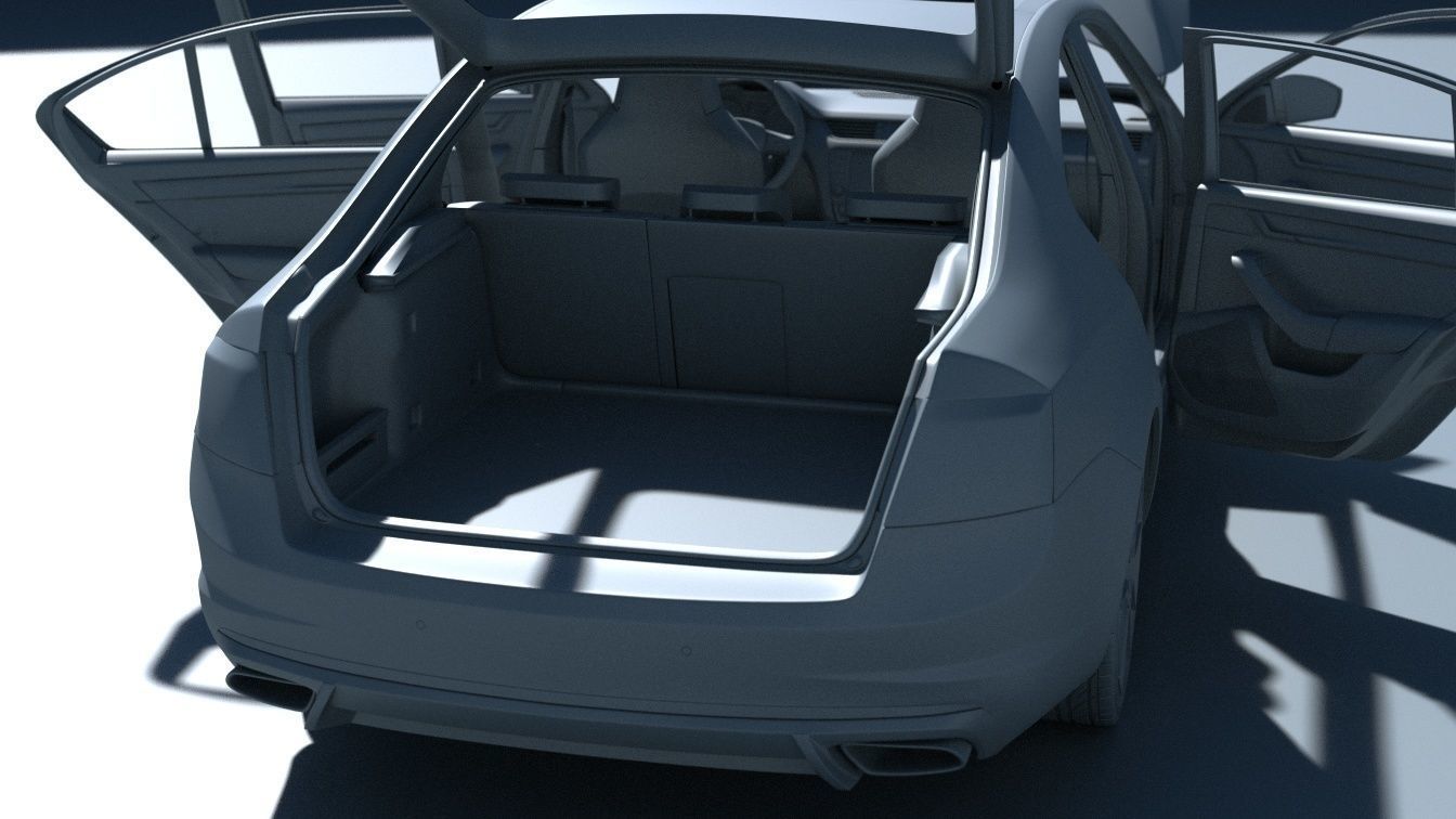 Skoda Octavia RS Extreme detailed 3D model_4