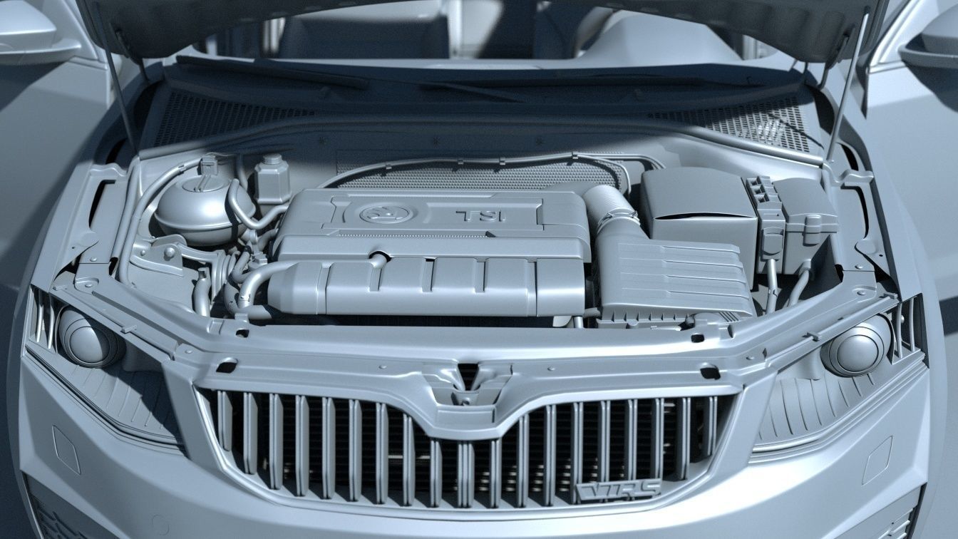 Skoda Octavia RS Extreme detailed 3D model_2